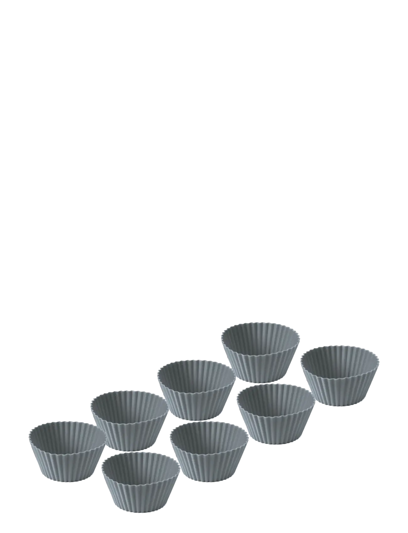 Funktion Muffin moulds 8 pcs grey silic - Deals - GREY / grey