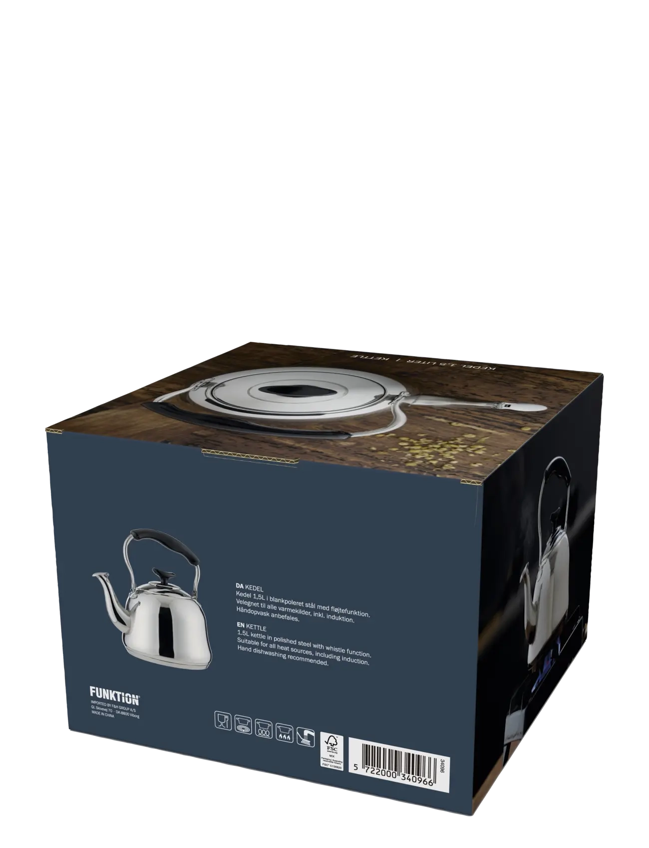 Funktion - Kettle 1,5 liter 18/8 stainless steel - wasserkessel & wasserkocher - blank - 4