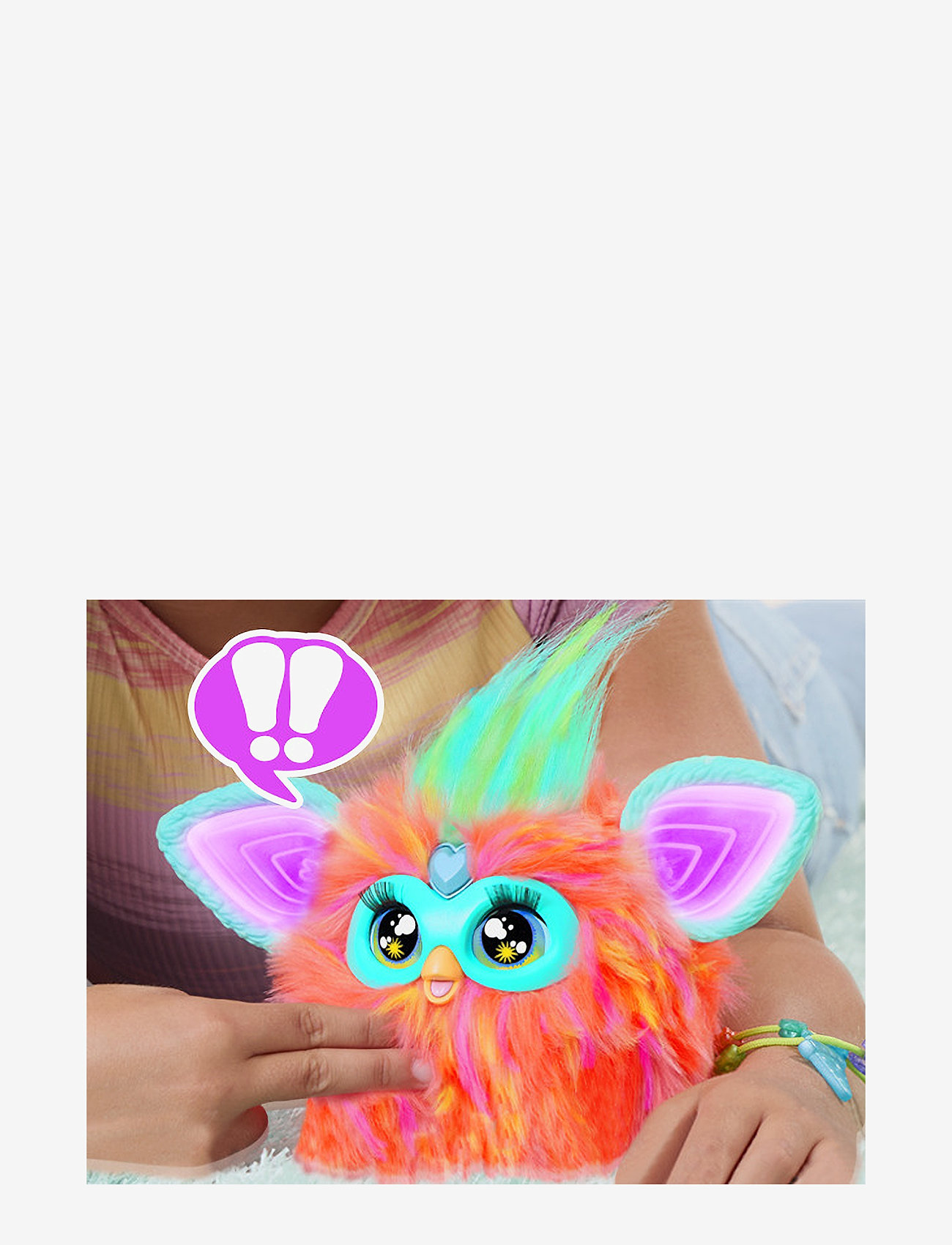 Furby 2023 Furby Hasbro Coral Interaktives Plüschtier, 15,2 Cm (6 Zoll Bewegende Knuffel Met Lichtjes