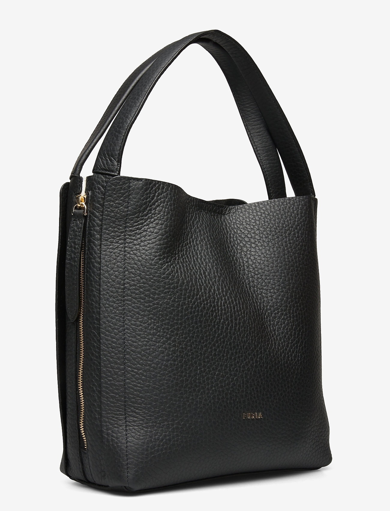 Furla - FURLA GRACE M HOBO W/ZIP - nero+talco - 2