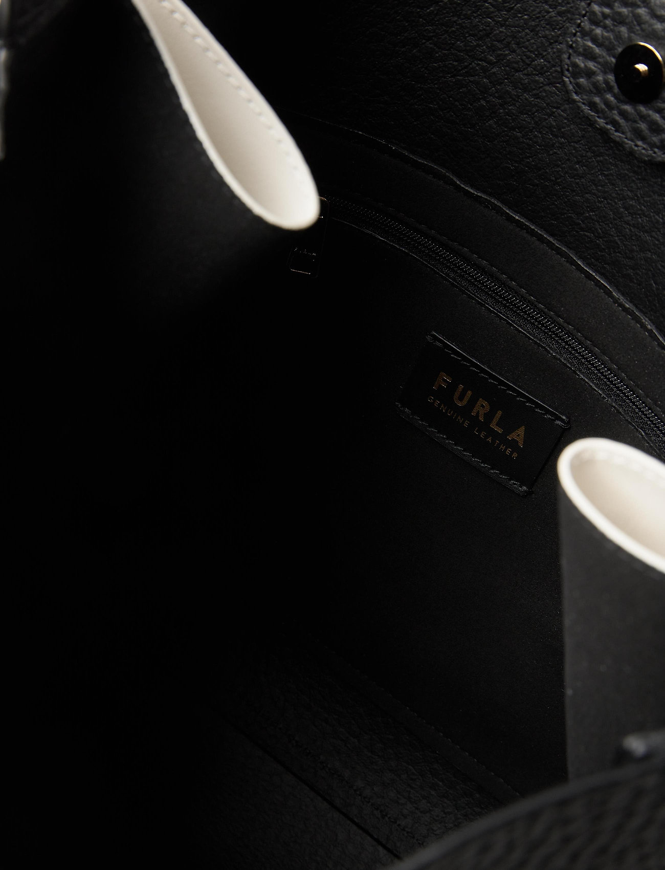 Furla - FURLA GRACE M HOBO W/ZIP - nero+talco - 4