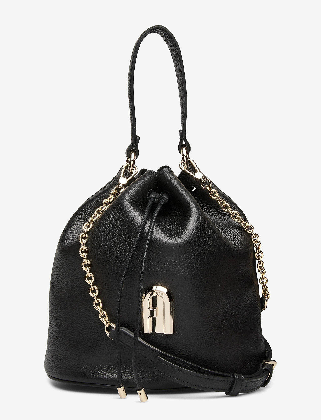 FURLA SLEEK S DRAWSTRING - NERO