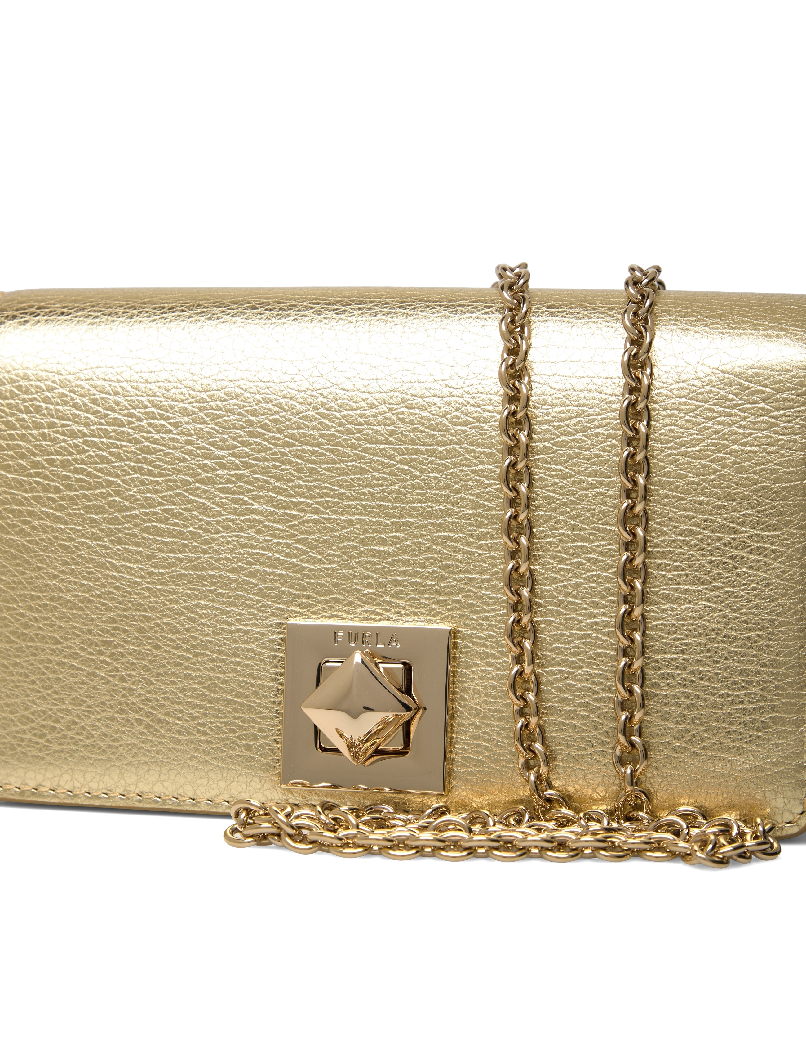 Furla - FURLA PALOMA MINI CROSSBODY - color gold - 3