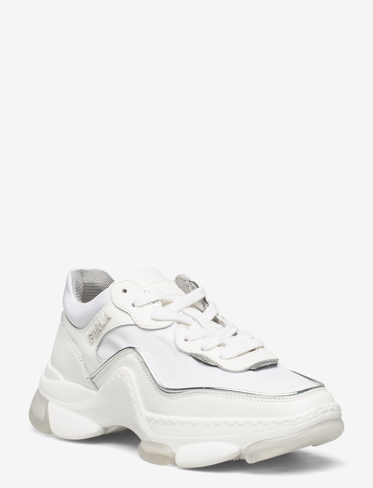 Furla - WONDERFURLA LACE-UP SNEAKER T. - talco h+color argento - 0