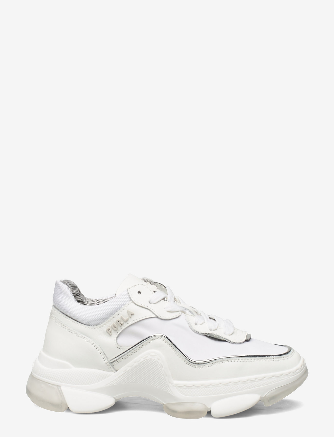 Furla - WONDERFURLA LACE-UP SNEAKER T. - talco h+color argento - 1