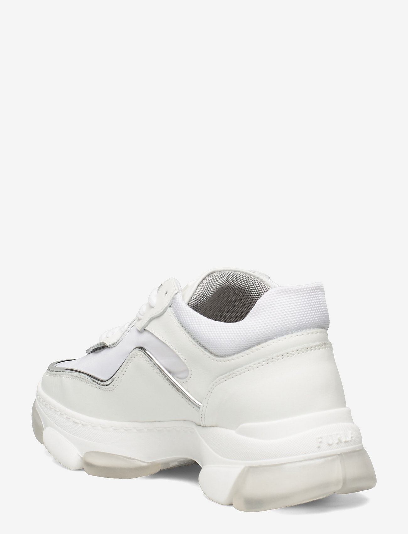 Furla - WONDERFURLA LACE-UP SNEAKER T. - talco h+color argento - 2