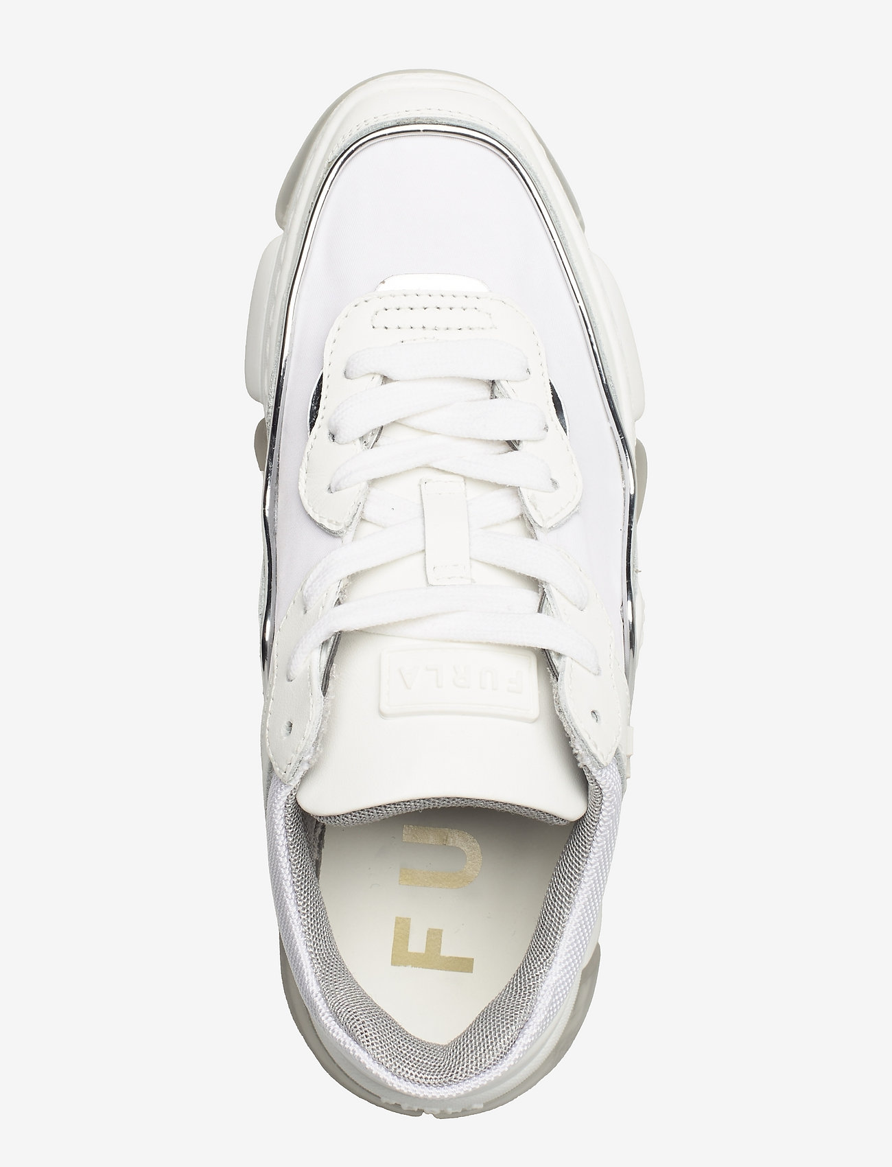 Furla - WONDERFURLA LACE-UP SNEAKER T. - talco h+color argento - 3