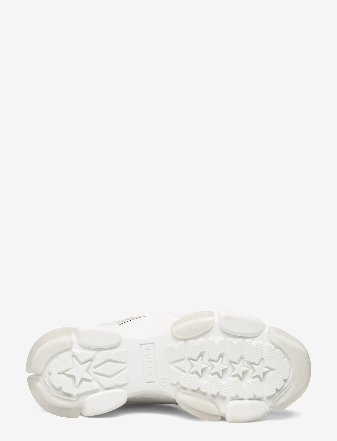 Furla - WONDERFURLA LACE-UP SNEAKER T. - talco h+color argento - 4