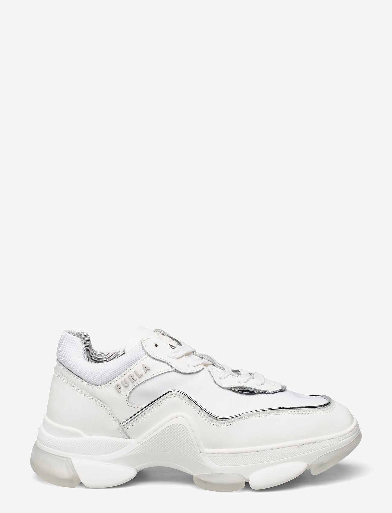 Furla - WONDERFURLA LACE-UP SNEAKER T. - talco h+color argento - 1