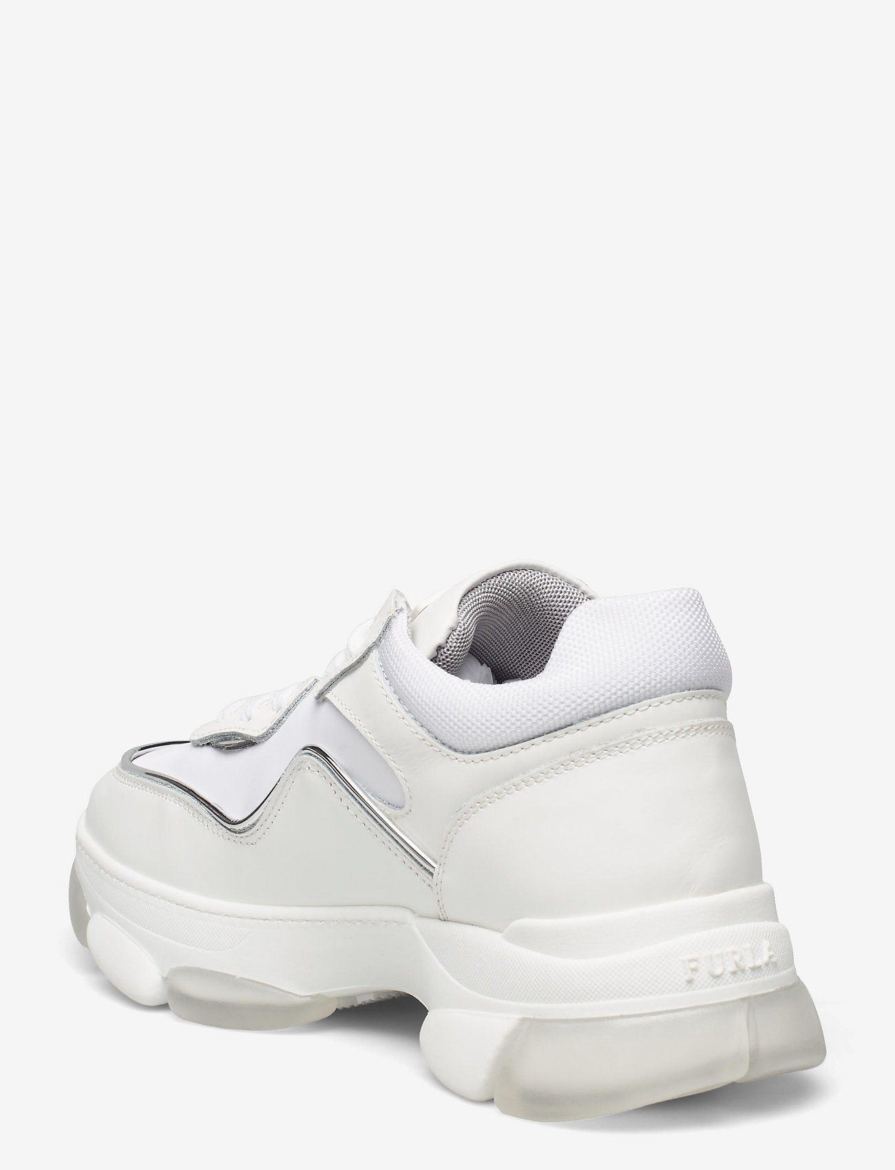 Furla - WONDERFURLA LACE-UP SNEAKER T. - talco h+color argento - 2