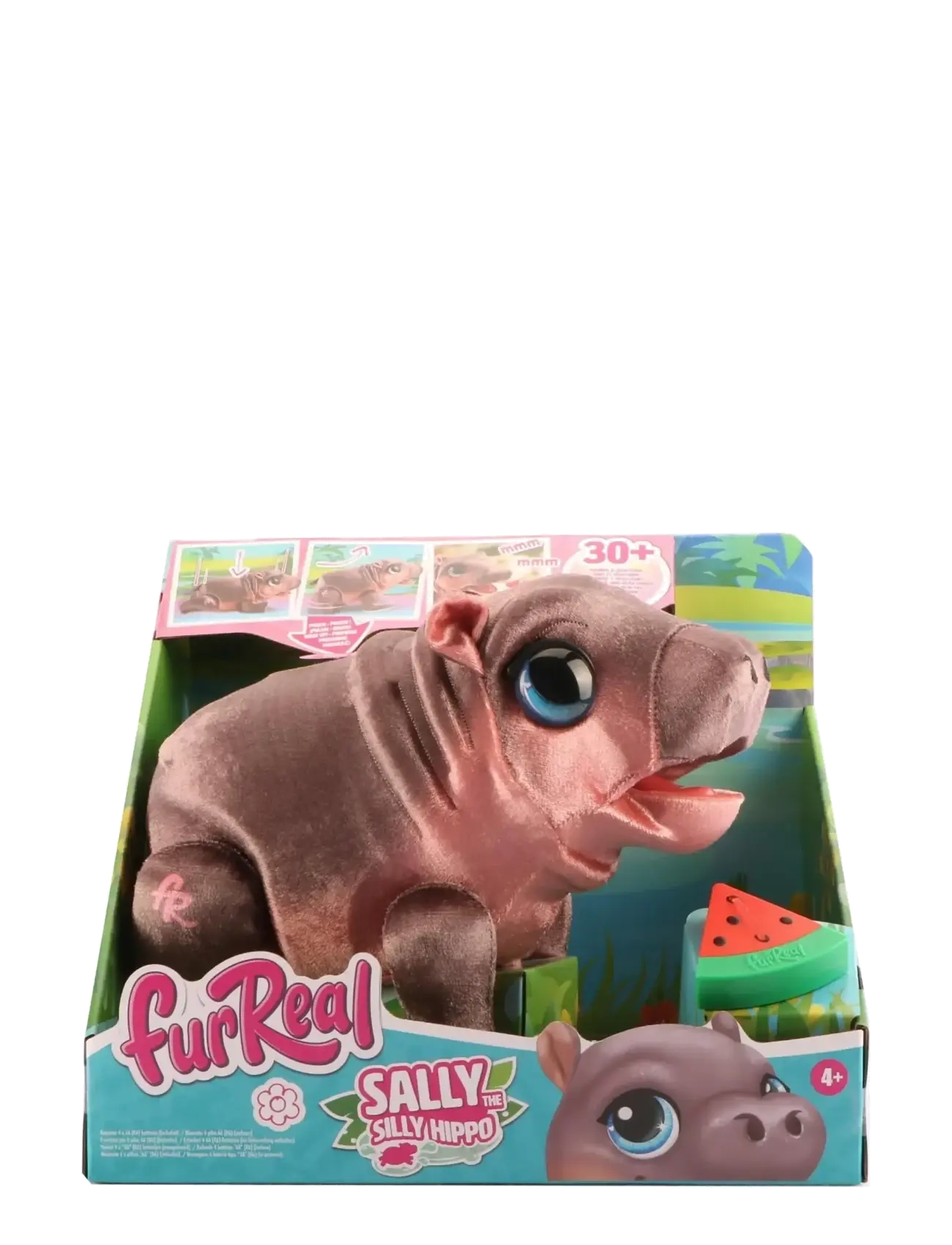 FurReal Sally The Silly Hippo, One Size, Soft Spielzeug, Mehrfarbig/gemustert - Stuffed Animals, Kinder