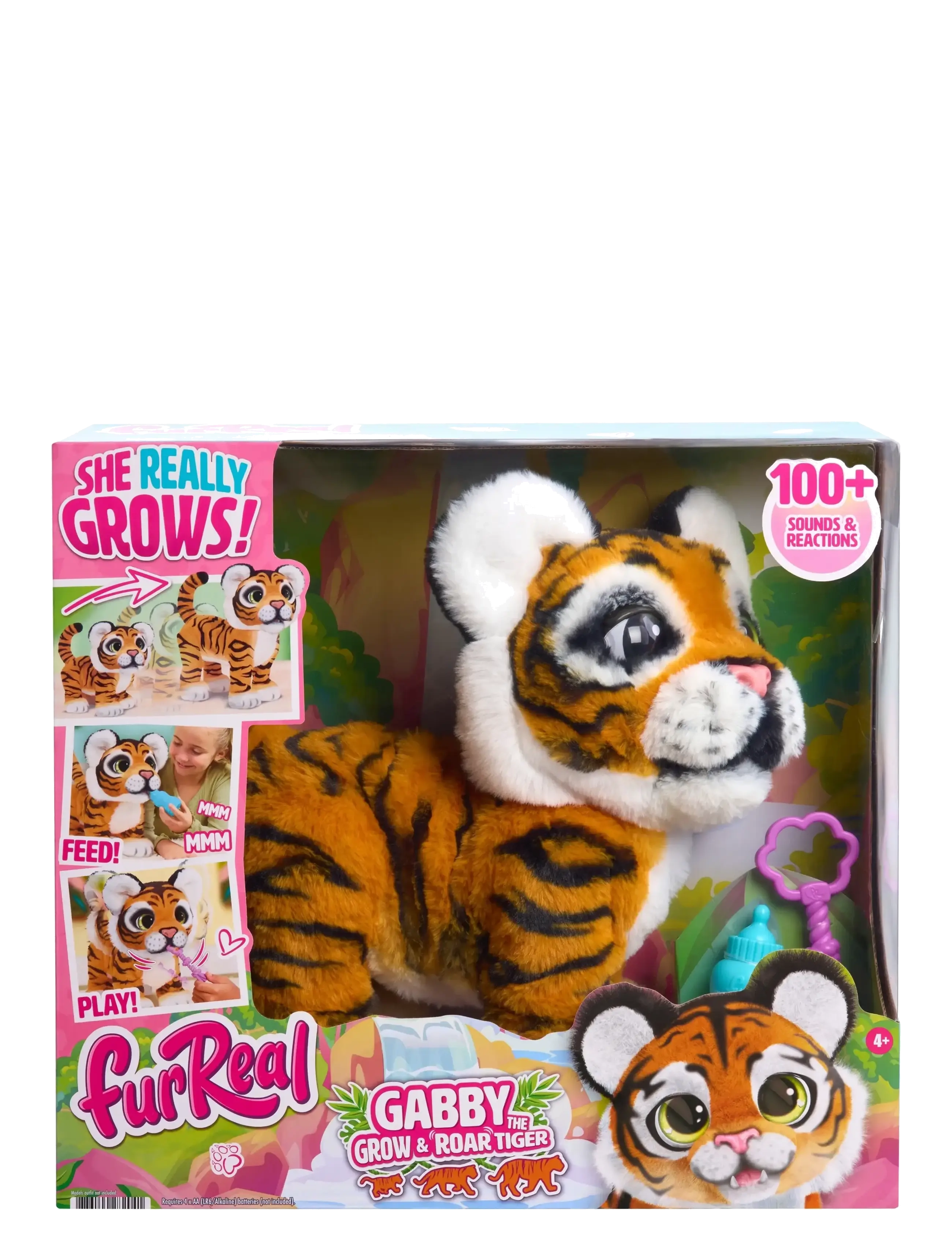 FurReal Furreal Gabby The Grow & Roar Tiger - Legetøj - MULTI / orange