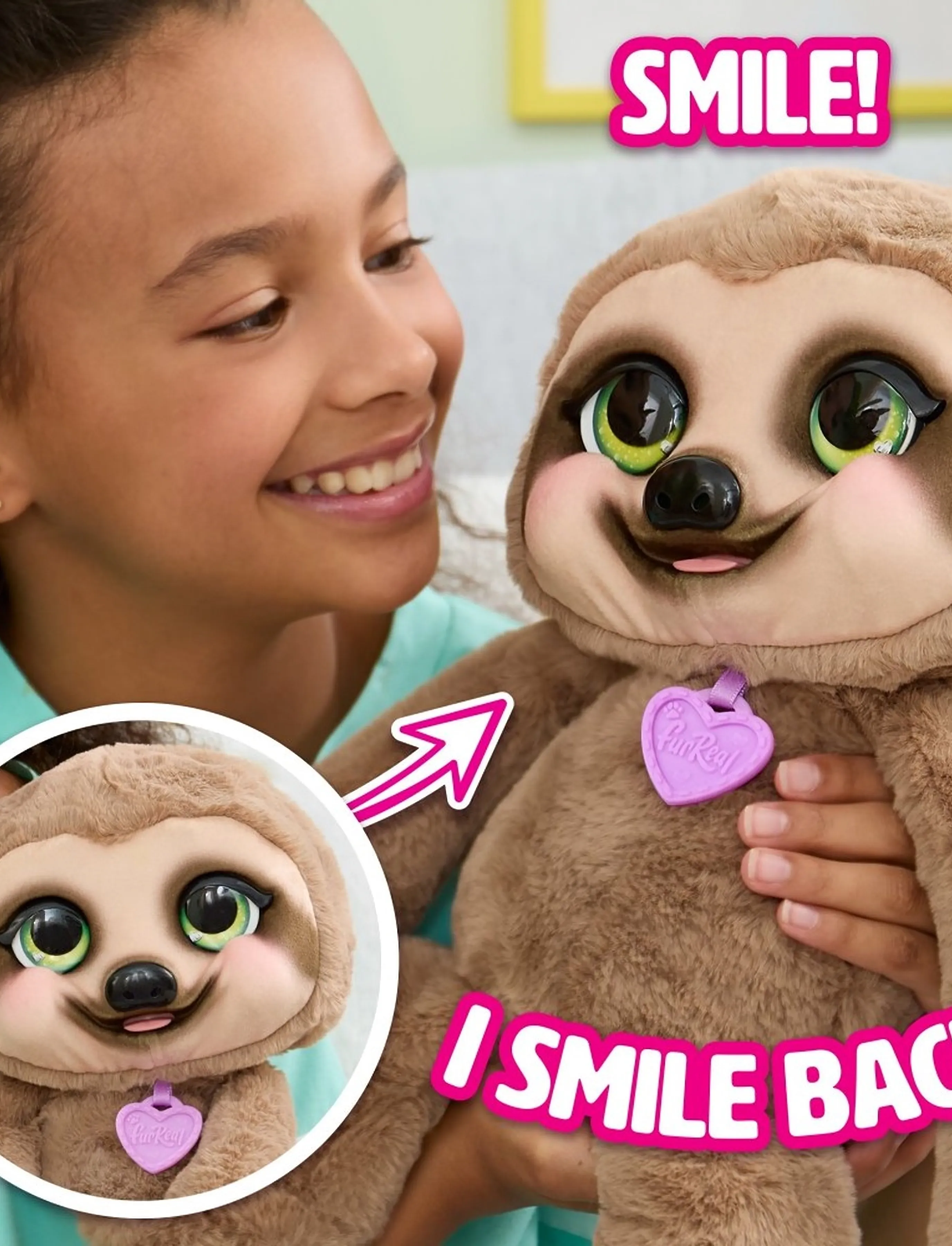 FurReal - Furreal Snuggles The Smiling Sloth - mjukisdjur - multi - 0