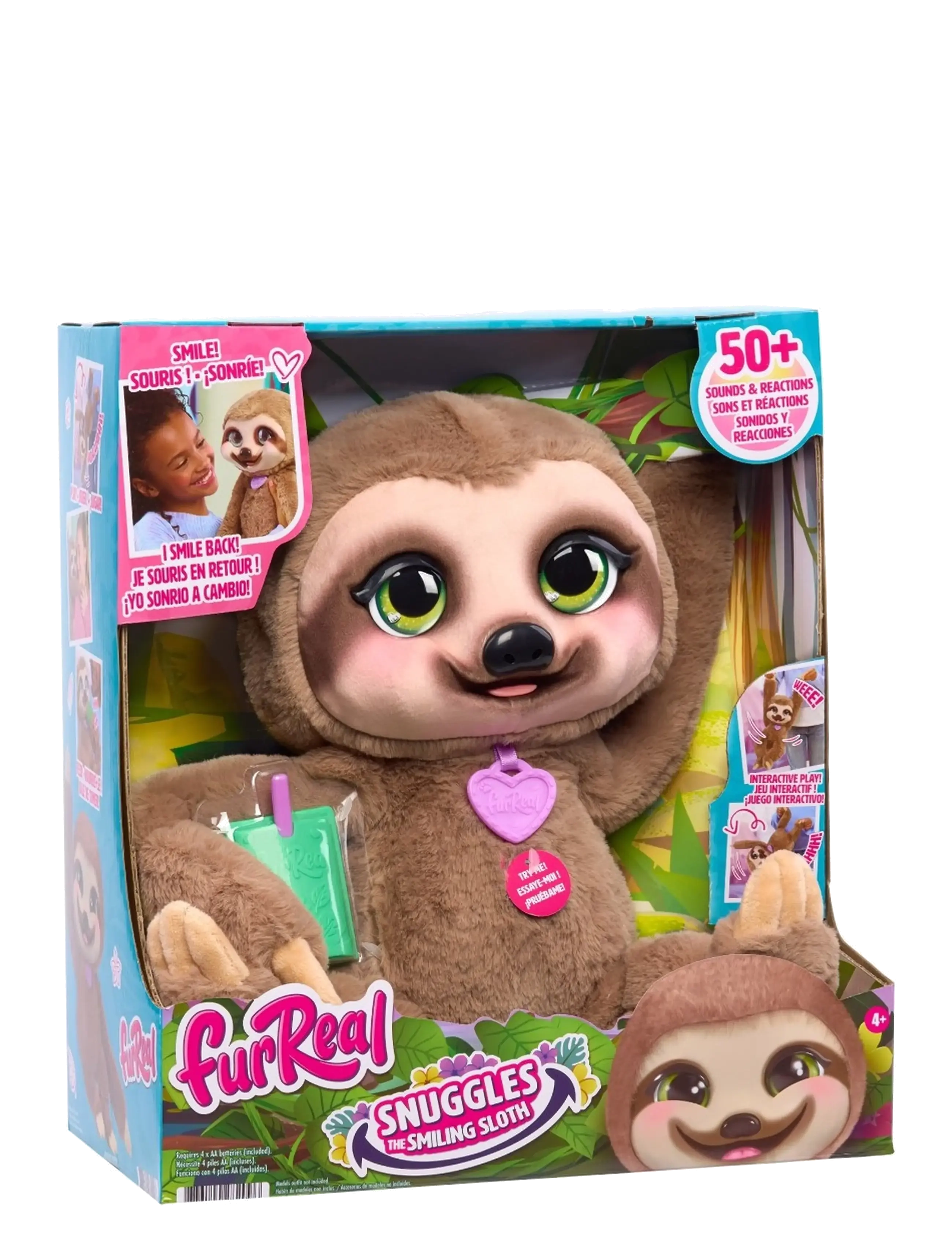 FurReal - Furreal Snuggles The Smiling Sloth - mjukisdjur - multi - 3