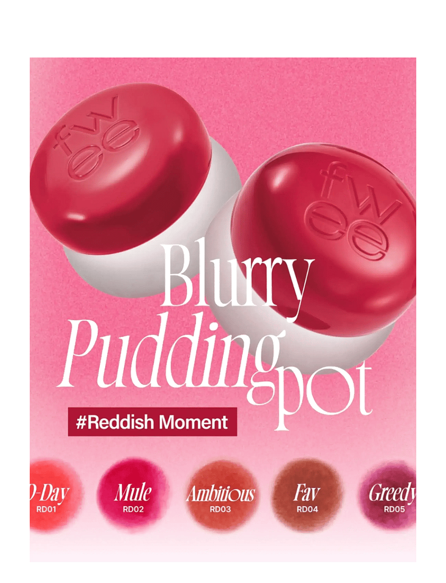 FWEE - Lip&Cheek Blurry Pudding Pot - smink - rd04 fav - 2