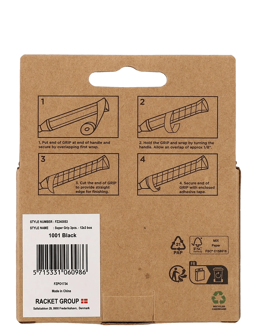FZ Forza - Super Grip - 12x 3pcs - bolde & tilbehør - black - 2