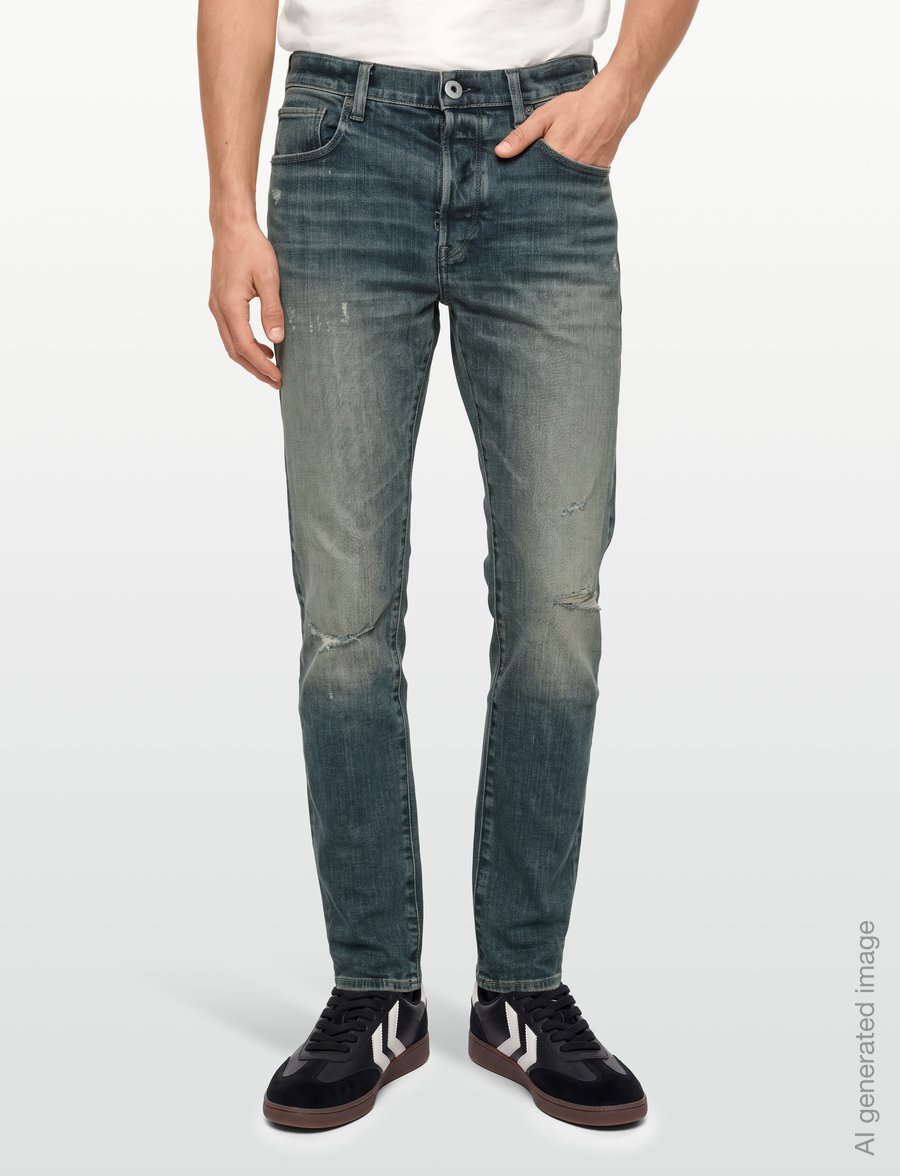 G-Star - 3301 Slim - slim jeans - vintage crossover destroyed - 3