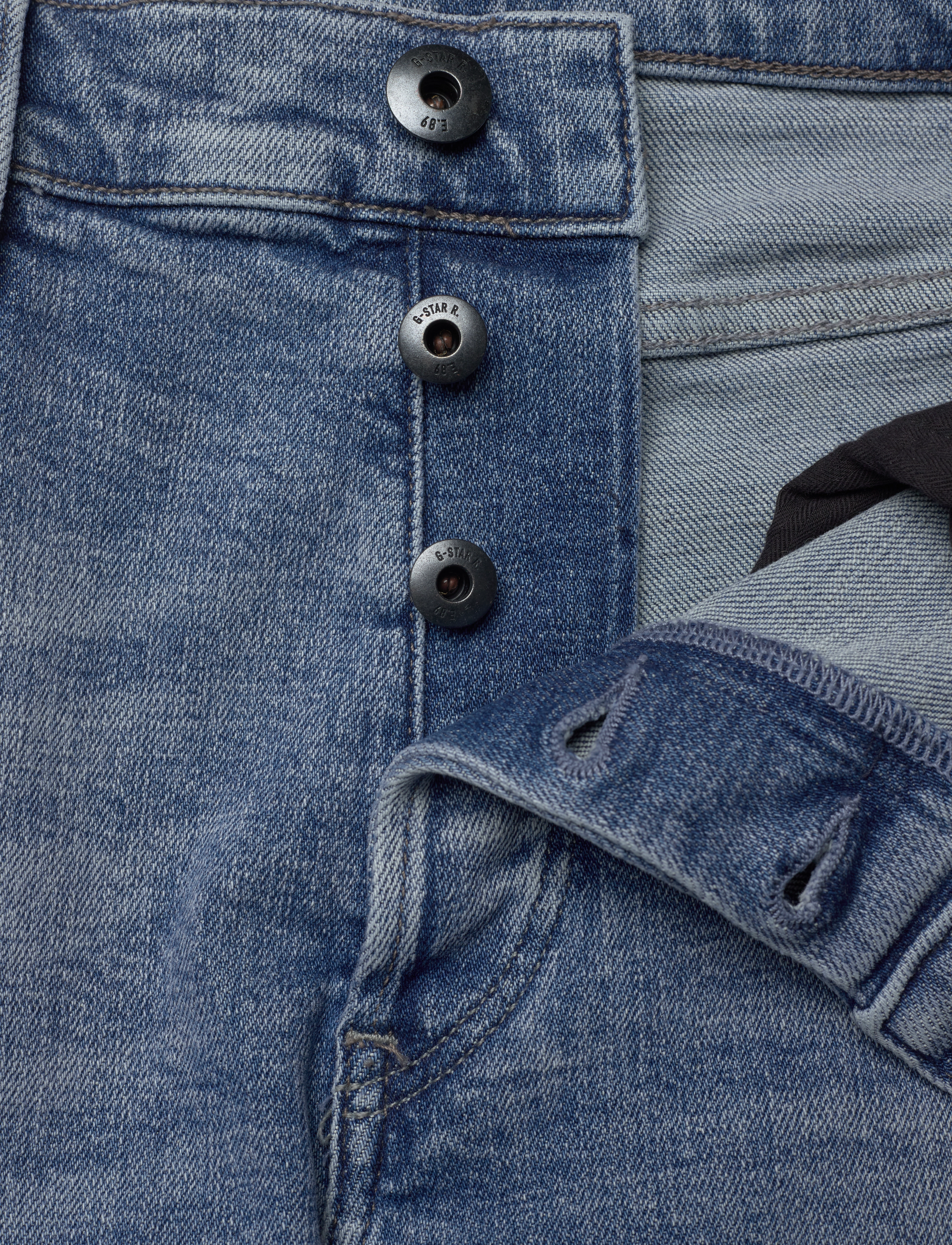 G-Star - 3301 Slim - hosen & jeans - sun faded blue donau restored - 5
