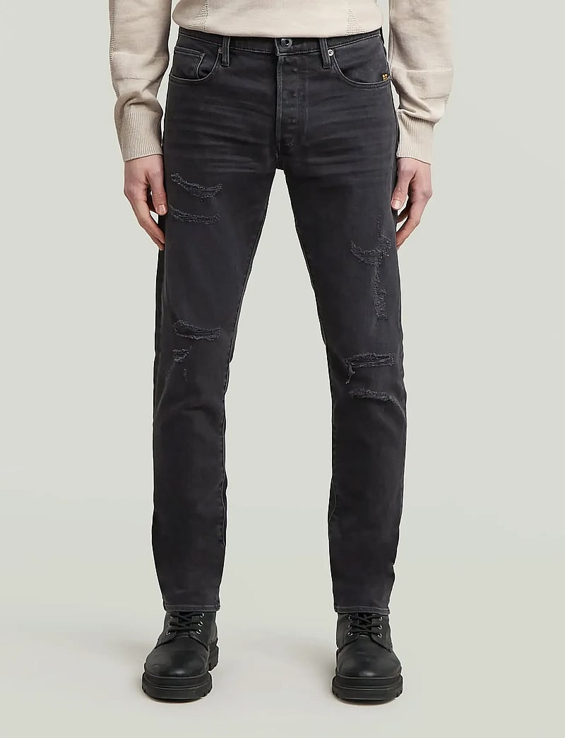 G-Star - 3301 Slim - slim jeans - worn in ripped grey sacramento - 0
