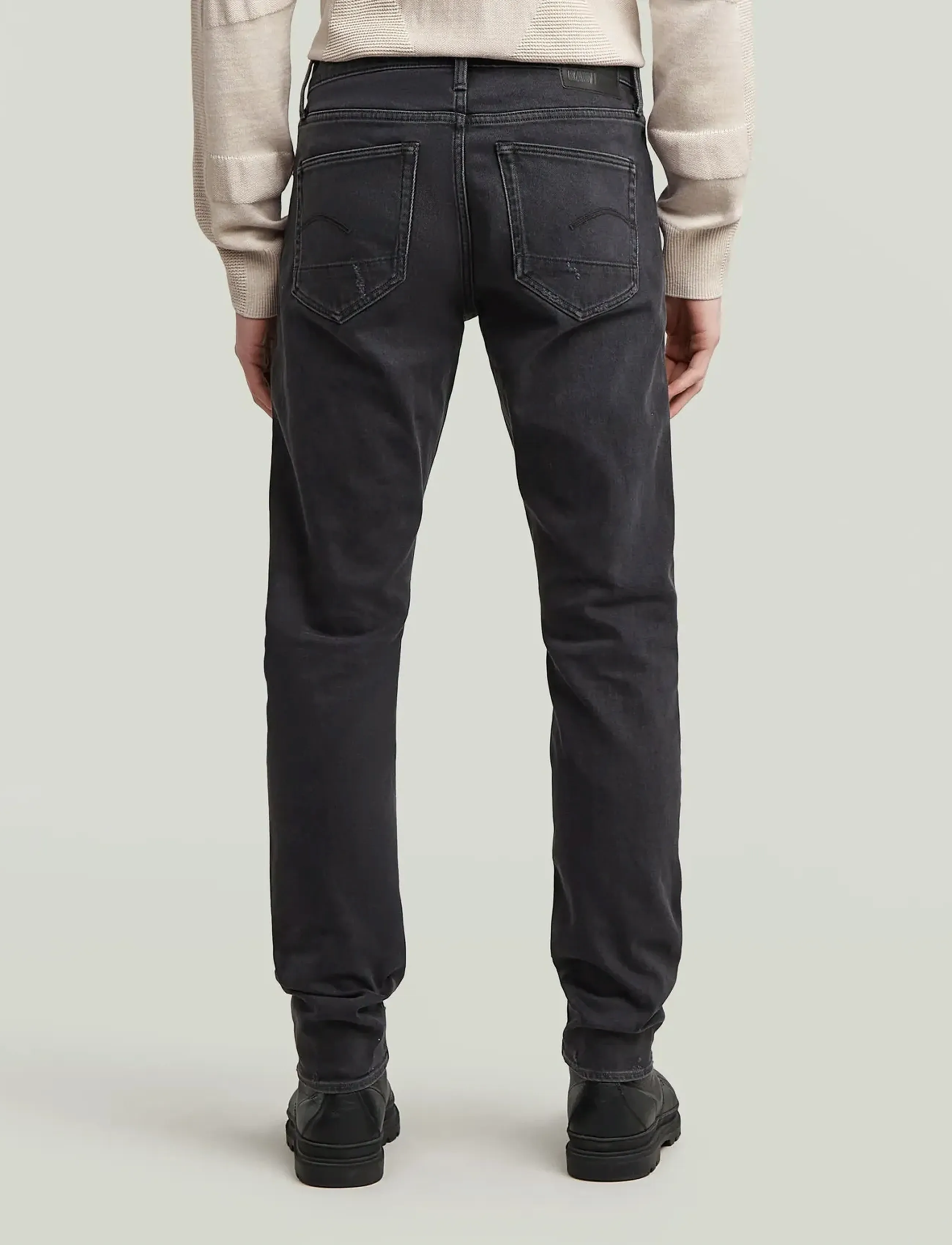 G-Star - 3301 Slim - bukser & jeans - worn in ripped grey sacramento - 2