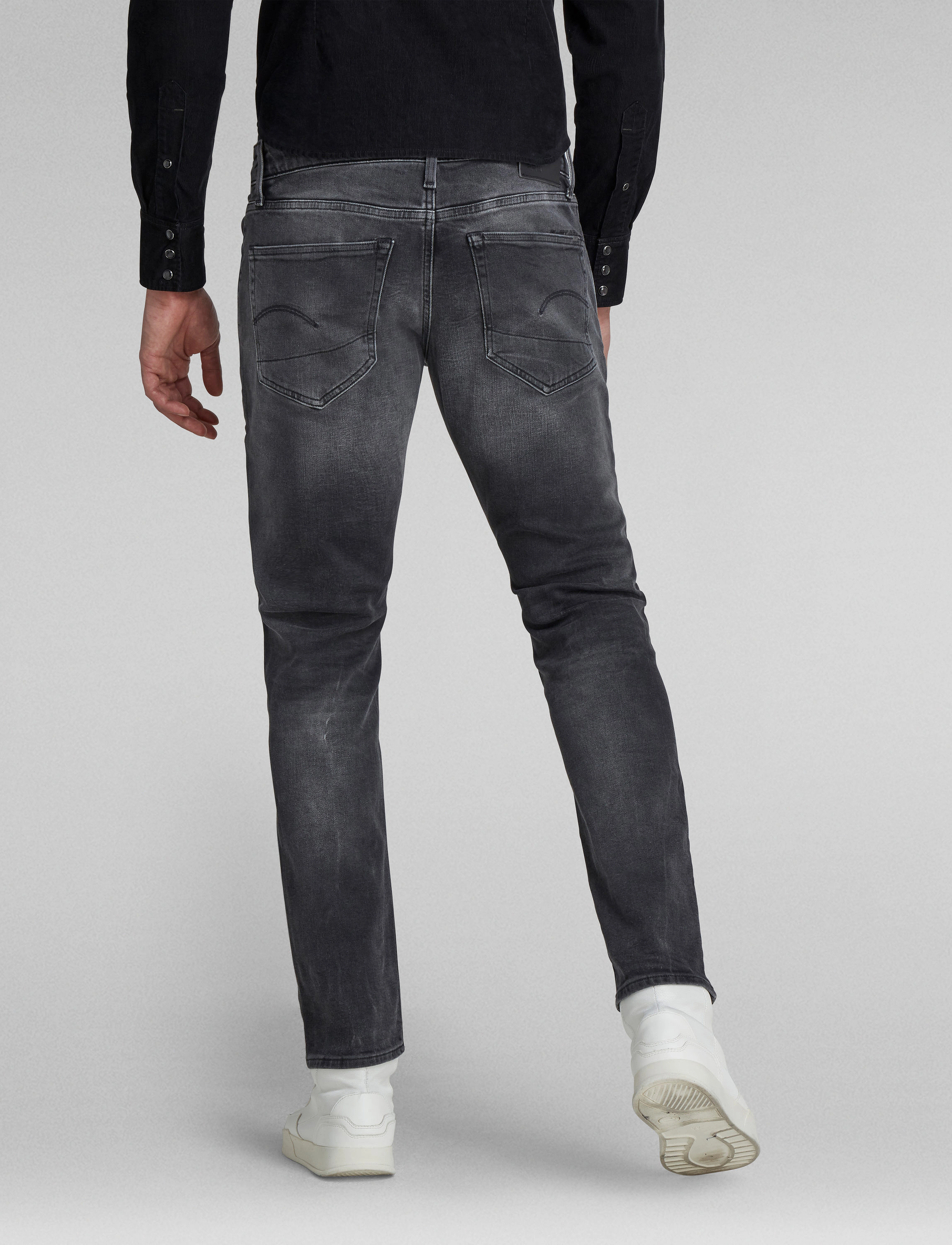 G-Star - 3301 Slim - trousers & jeans - antic charcoal - 3