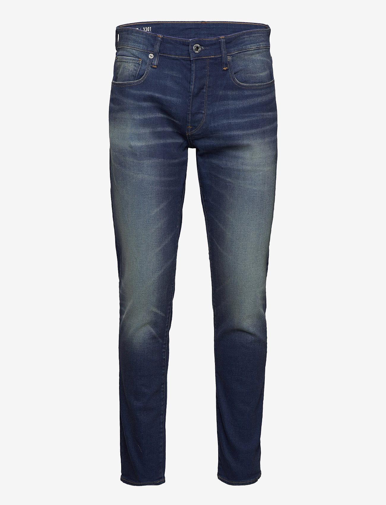 G-Star - 3301 Slim - bukser & jeans - worker blue faded - 0