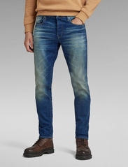 G-Star RAW - 3301 Slim - džinsi - worker blue faded - 2