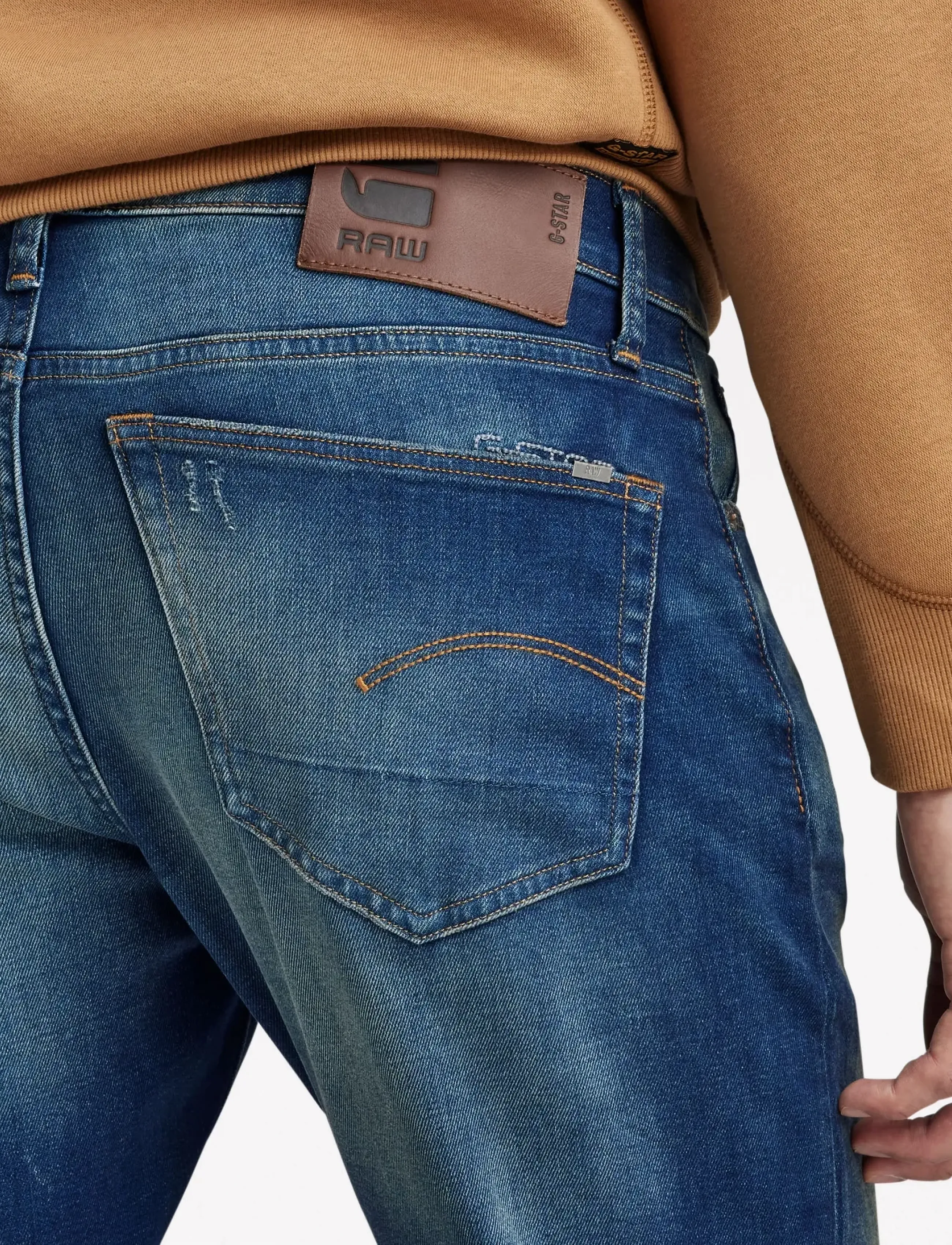 G-Star - 3301 Slim - hosen & jeans - worker blue faded - 4