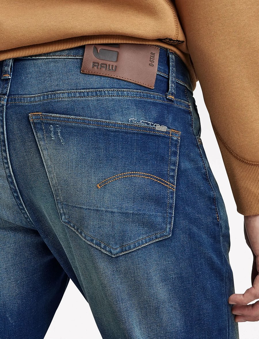 G-Star - 3301 Slim - slim fit jeans - worker blue faded - 4
