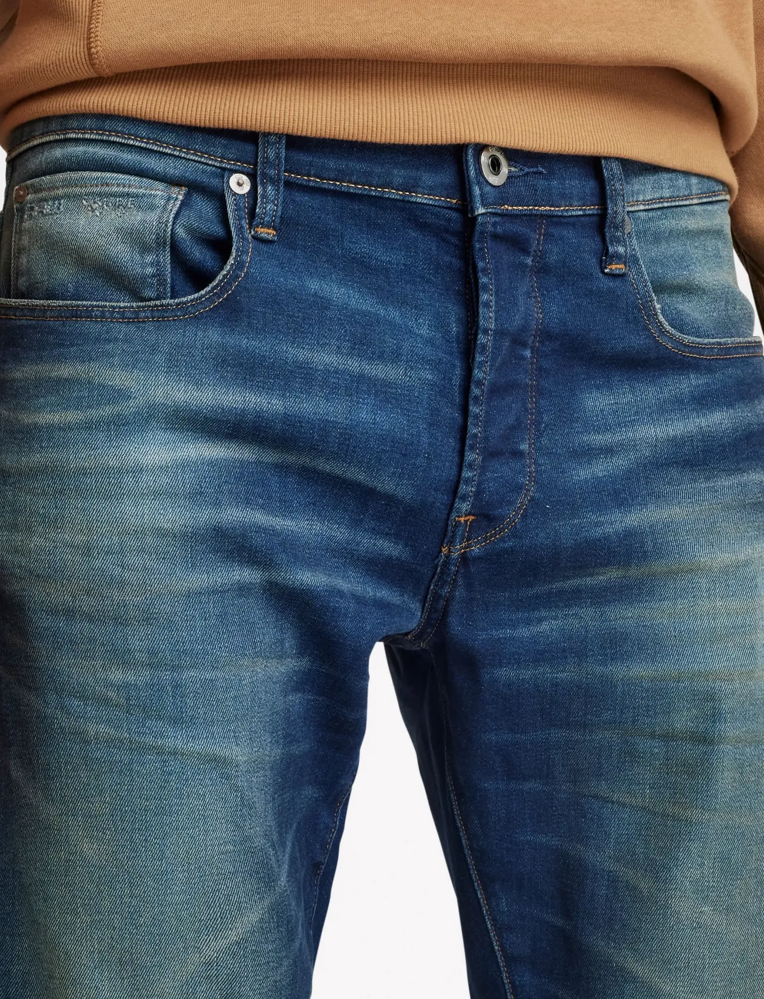 G-Star - 3301 Slim - trousers & jeans - worker blue faded - 5