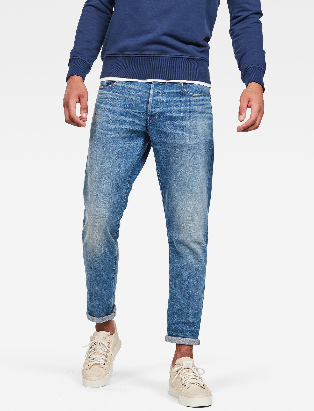 G-Star - 3301 Regular Tapered - hosen & jeans - worn in azure - 1