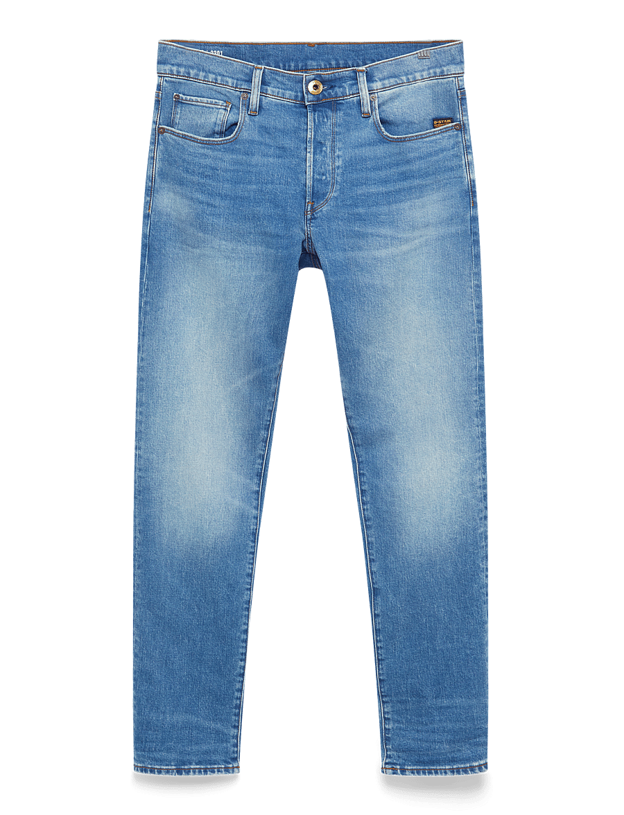 G-Star - 3301 Regular Tapered - schmal zulaufende jeans - worn in azure - 2