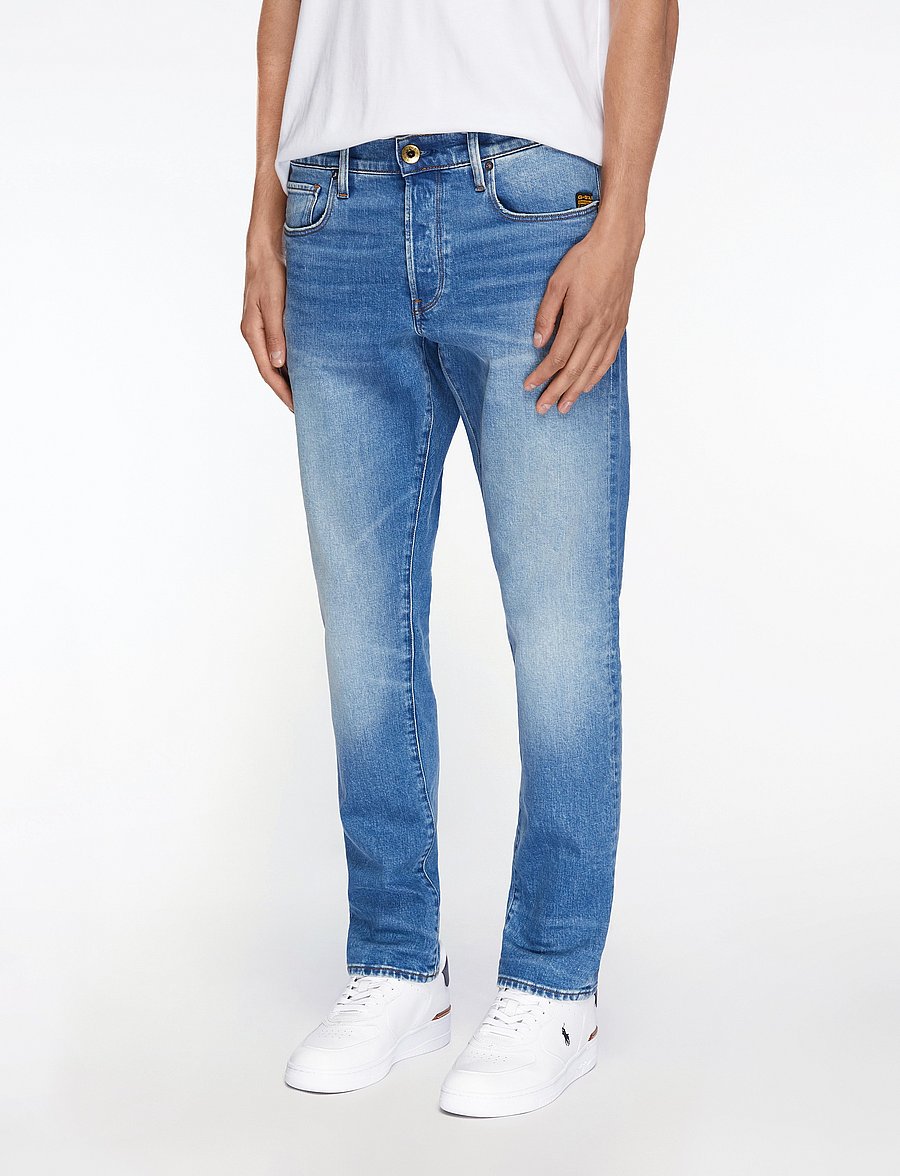 G-Star - 3301 Regular Tapered - schmal zulaufende jeans - worn in azure - 0