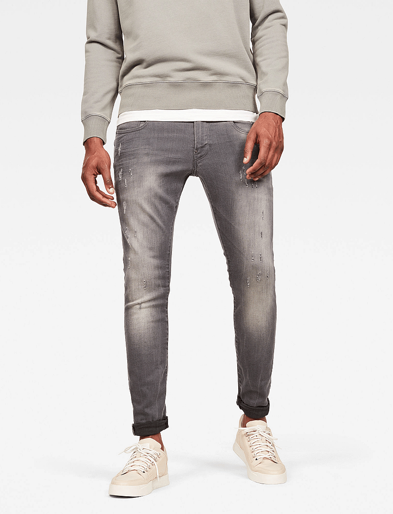 G-Star - Revend Skinny - skinny jeans - lt aged destroy - 0
