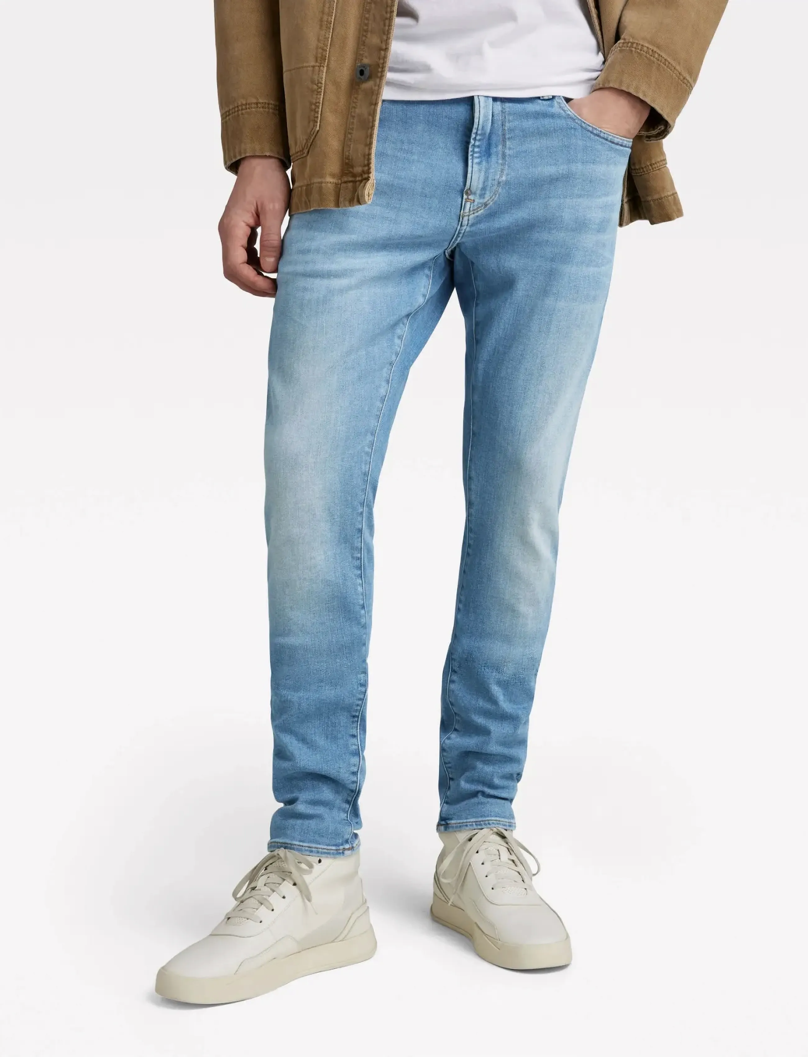 G-Star Revend Skinny - Džinsi - LT INDIGO AGED / blue