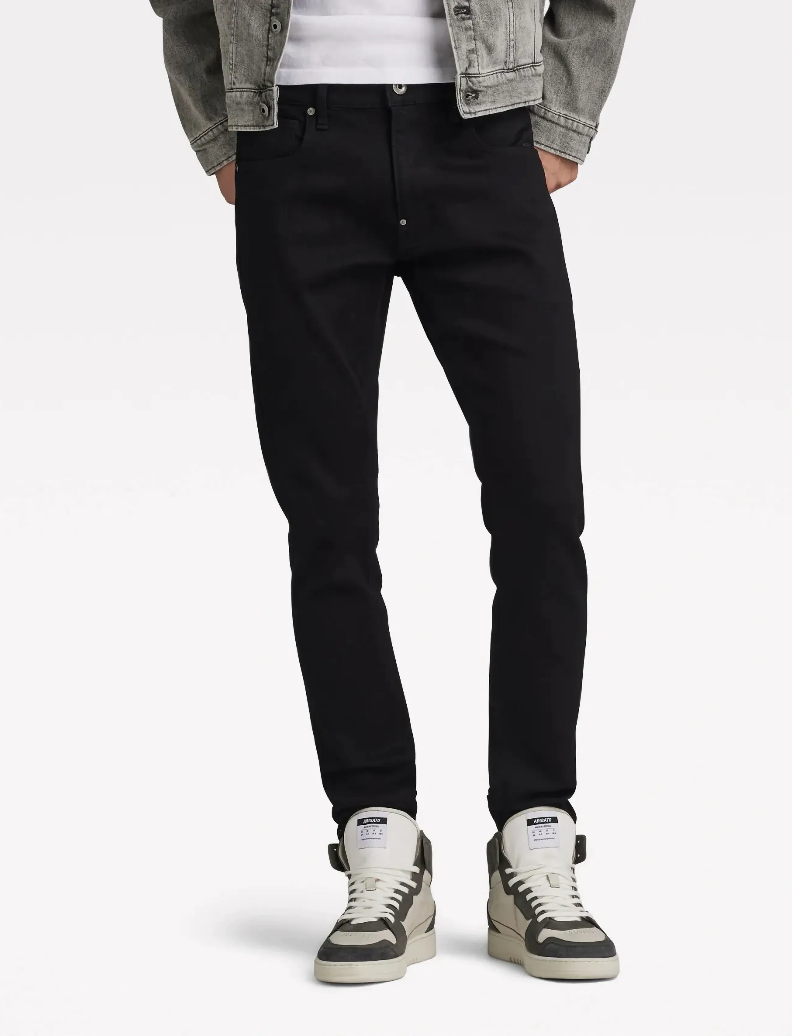 G-Star Revend Skinny - Jeans - PITCH BLACK / black