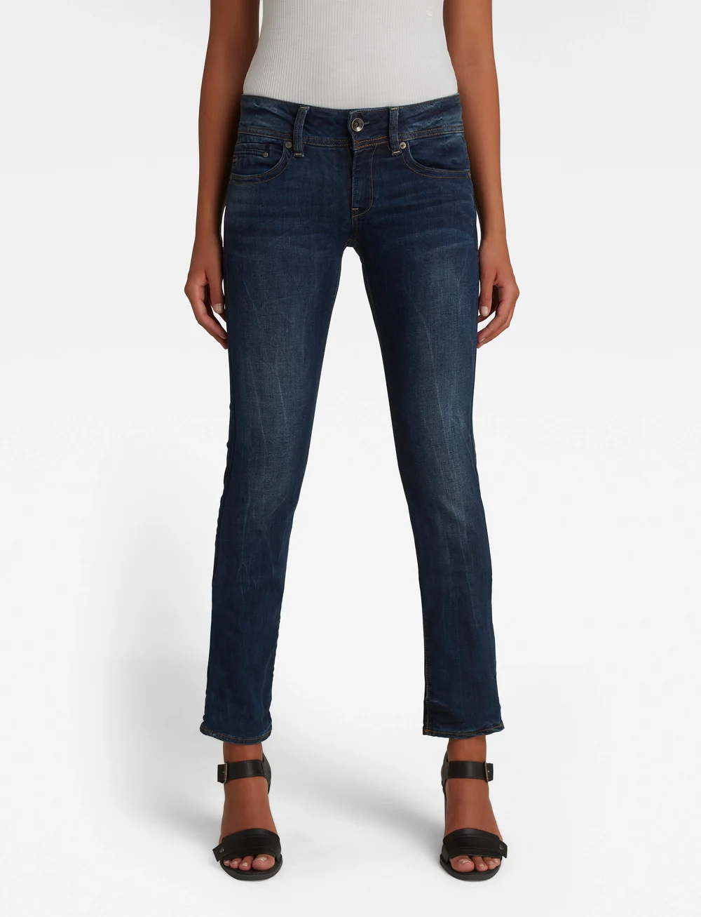 G-Star - Midge Straight Wmn - raka jeans - dk aged - 0