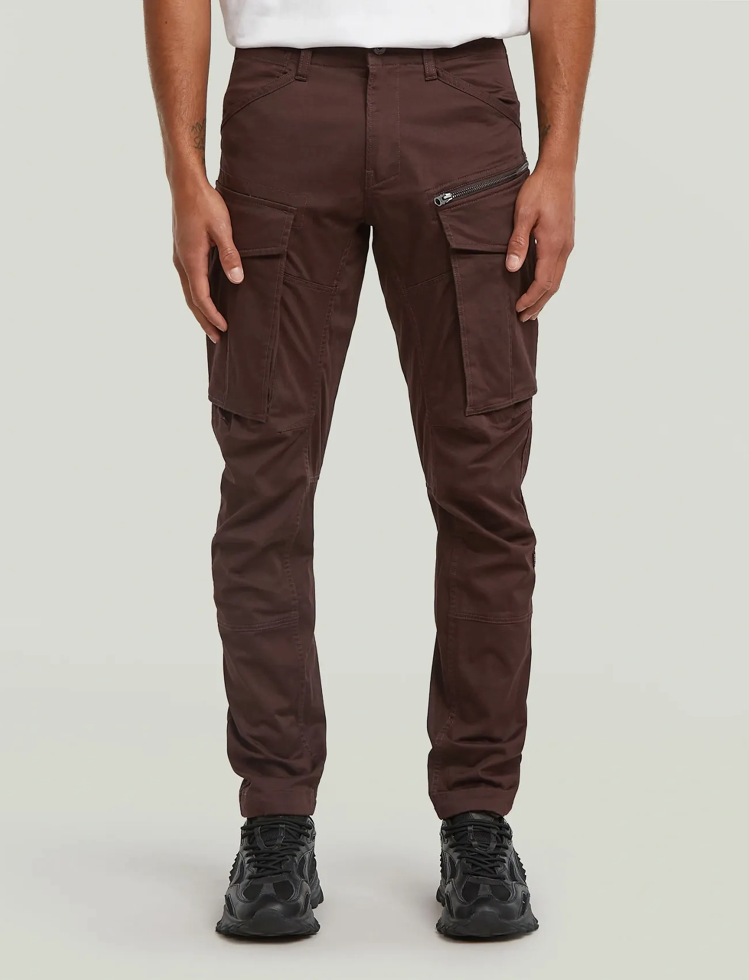 G-Star - Rovic Zip 3D Regular Tapered - cargo pants - chocolate plum - 0
