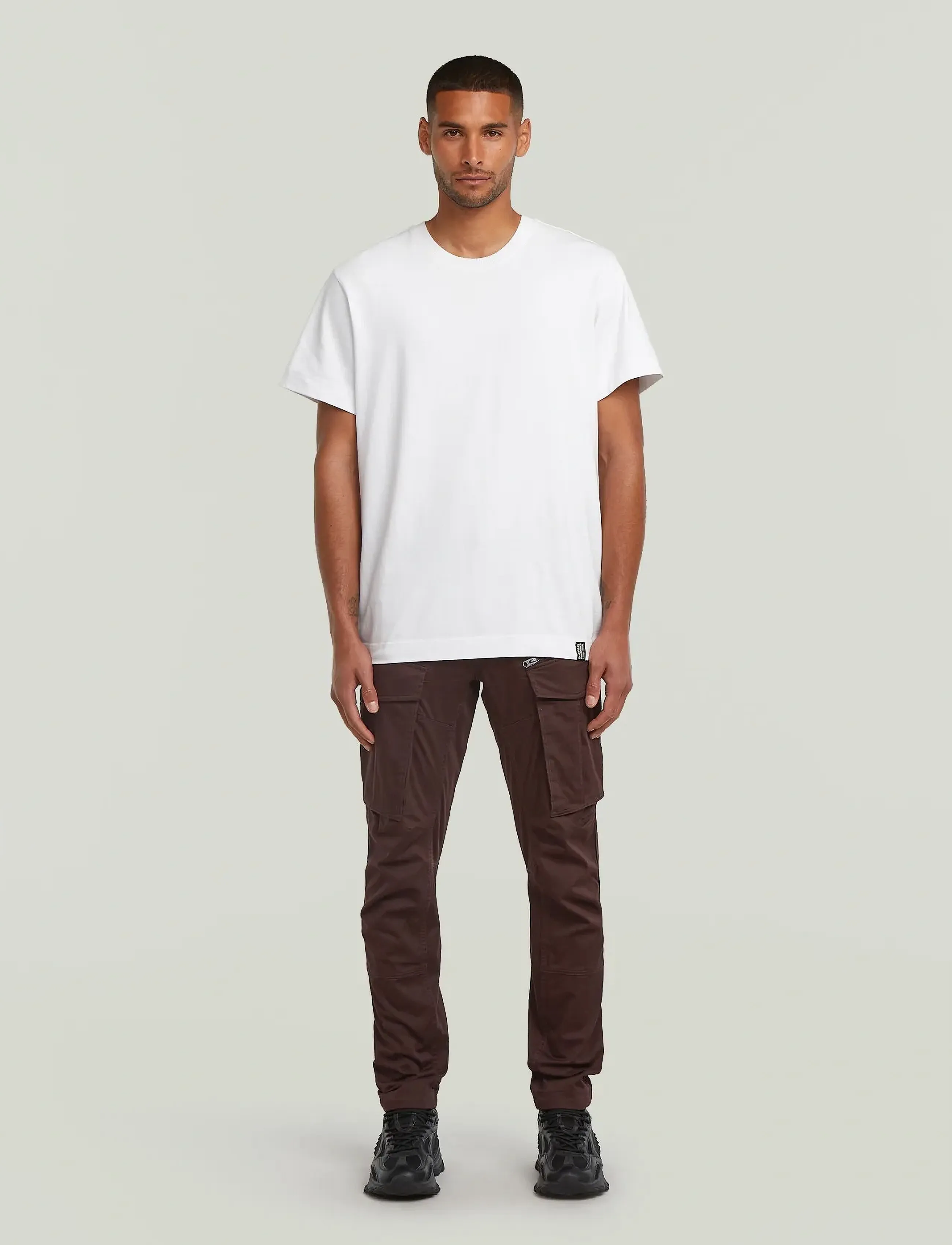 G-Star - Rovic Zip 3D Regular Tapered - cargobukser - chocolate plum - 3