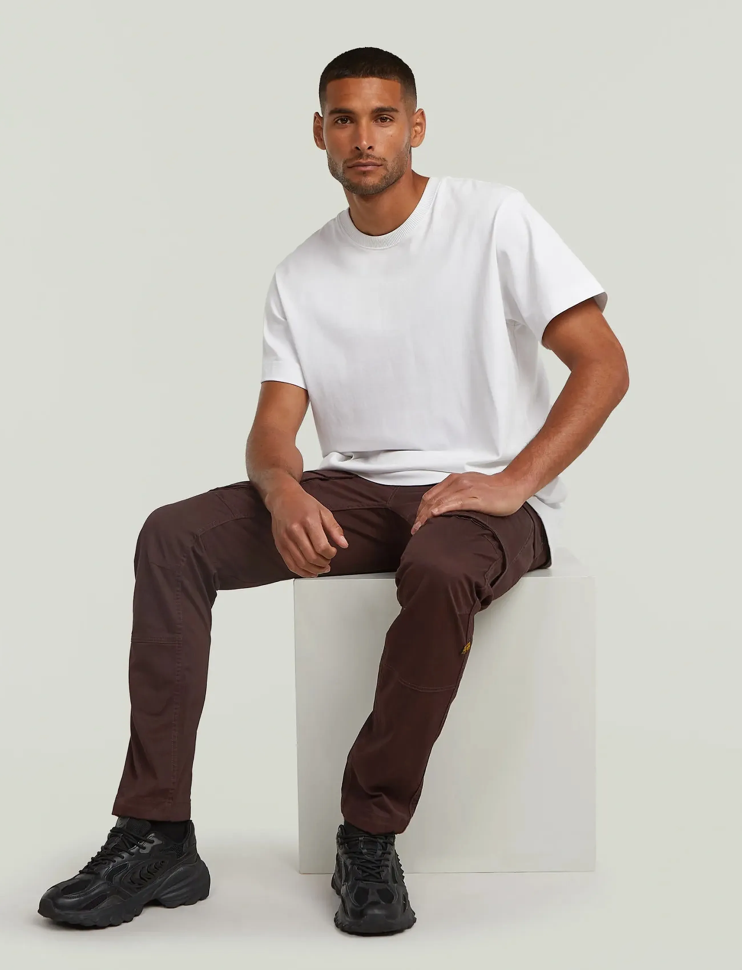 G-Star - Rovic Zip 3D Regular Tapered - cargobukser - chocolate plum - 5