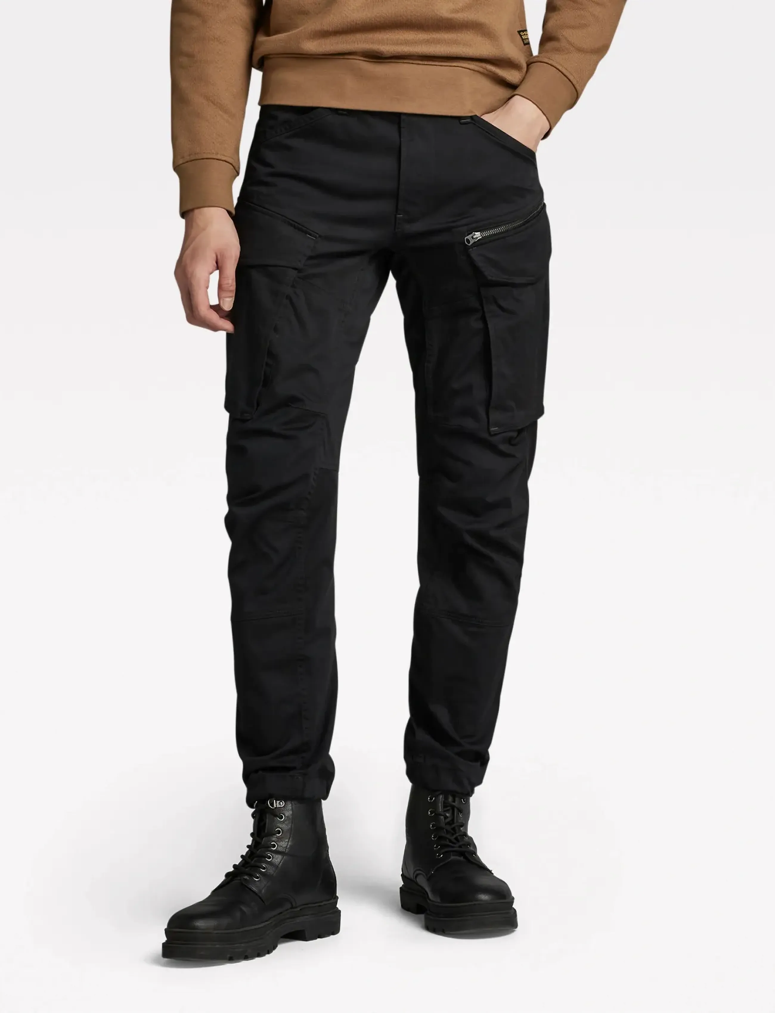 G-Star Rovic Zip 3D Regular Tapered, 38 x 32, Trousers, Schwarz - Cargo Pants, Männerswear
