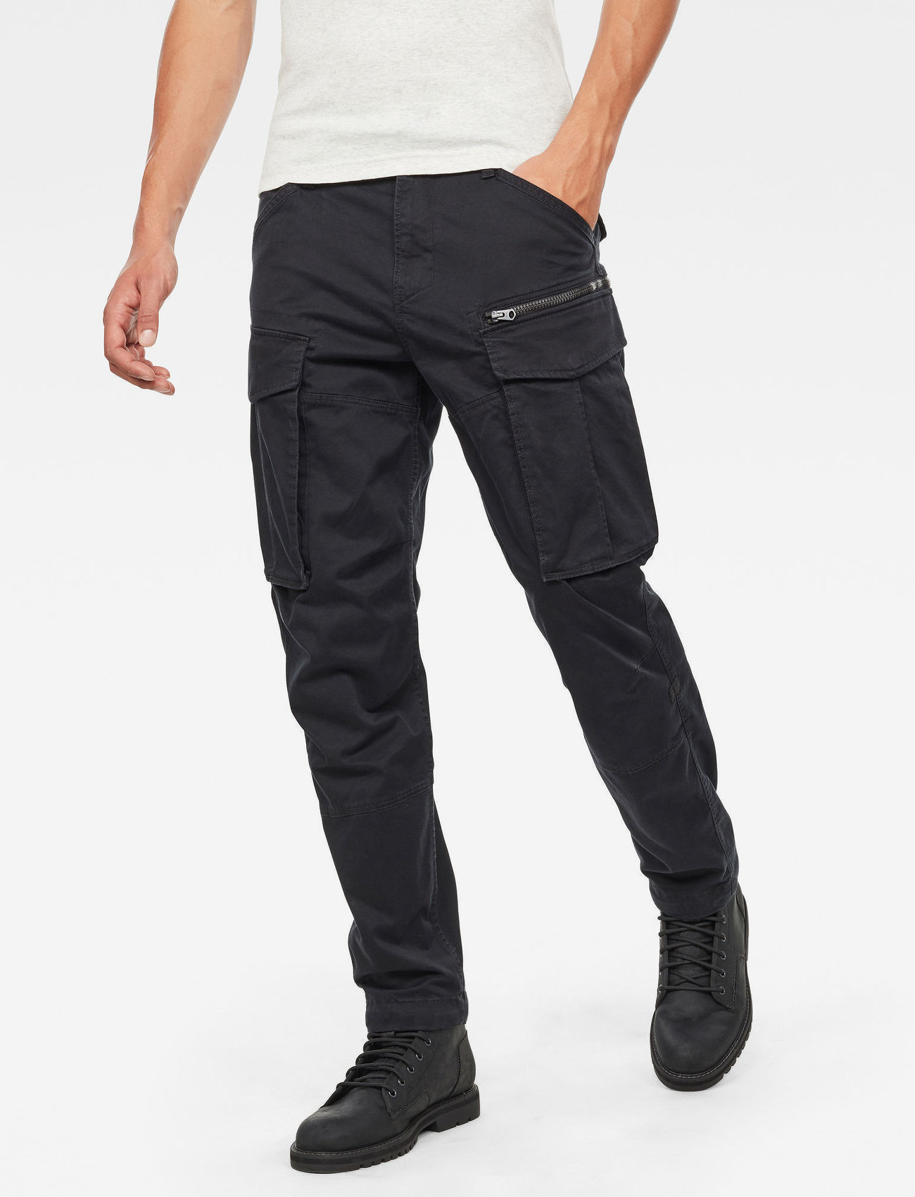 G-Star - Rovic Zip 3D Regular Tapered - cargobyxor - dk black - 0