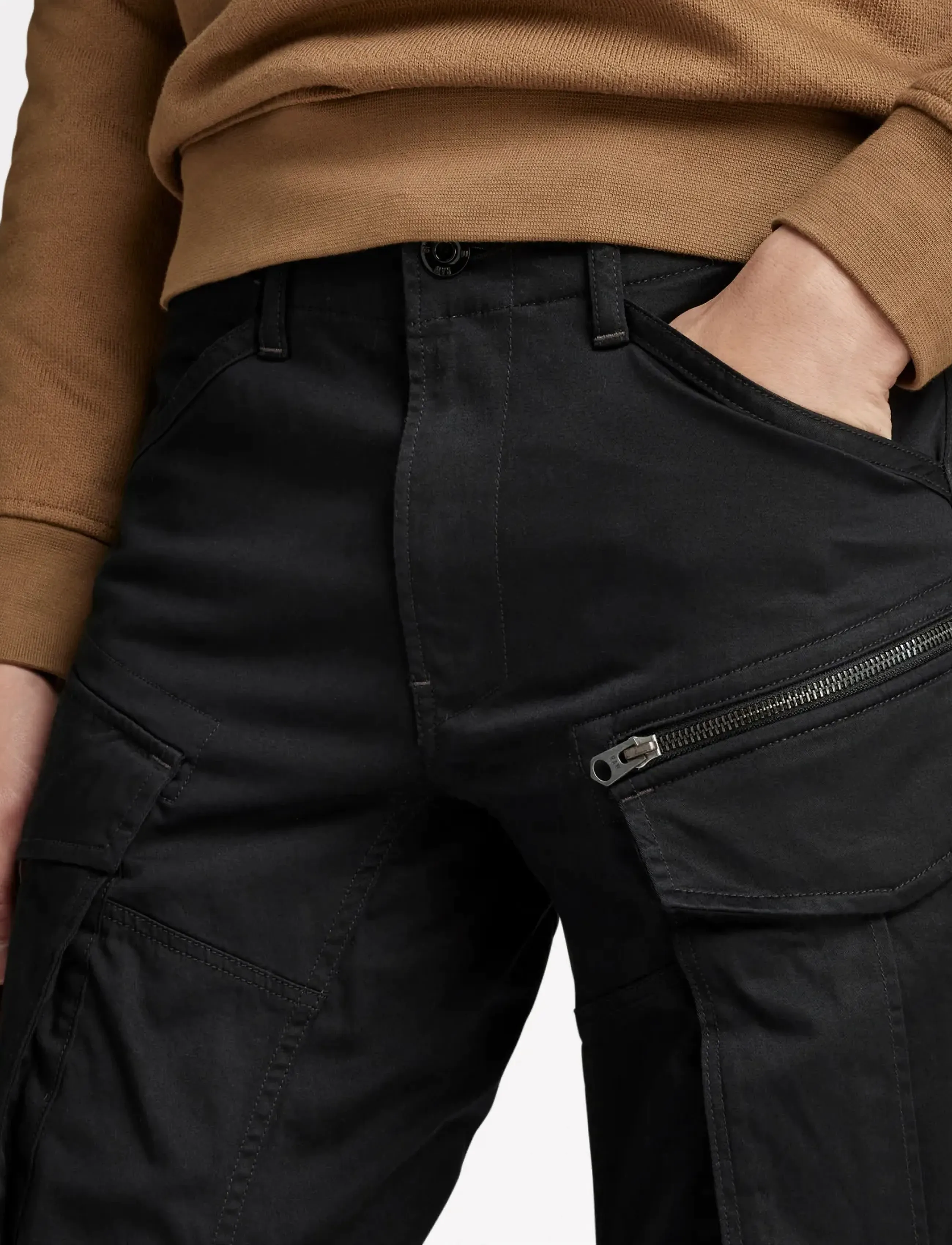 G-Star - Rovic Zip 3D Regular Tapered - cargo pants - dk black - 4
