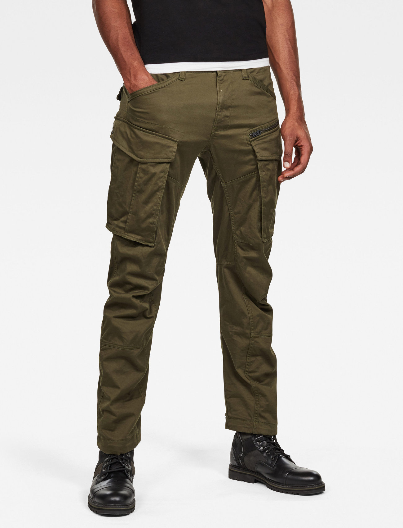 G-Star RAW - Rovic Zip 3D Regular Tapered - cargo pants - dk bronze green - 0