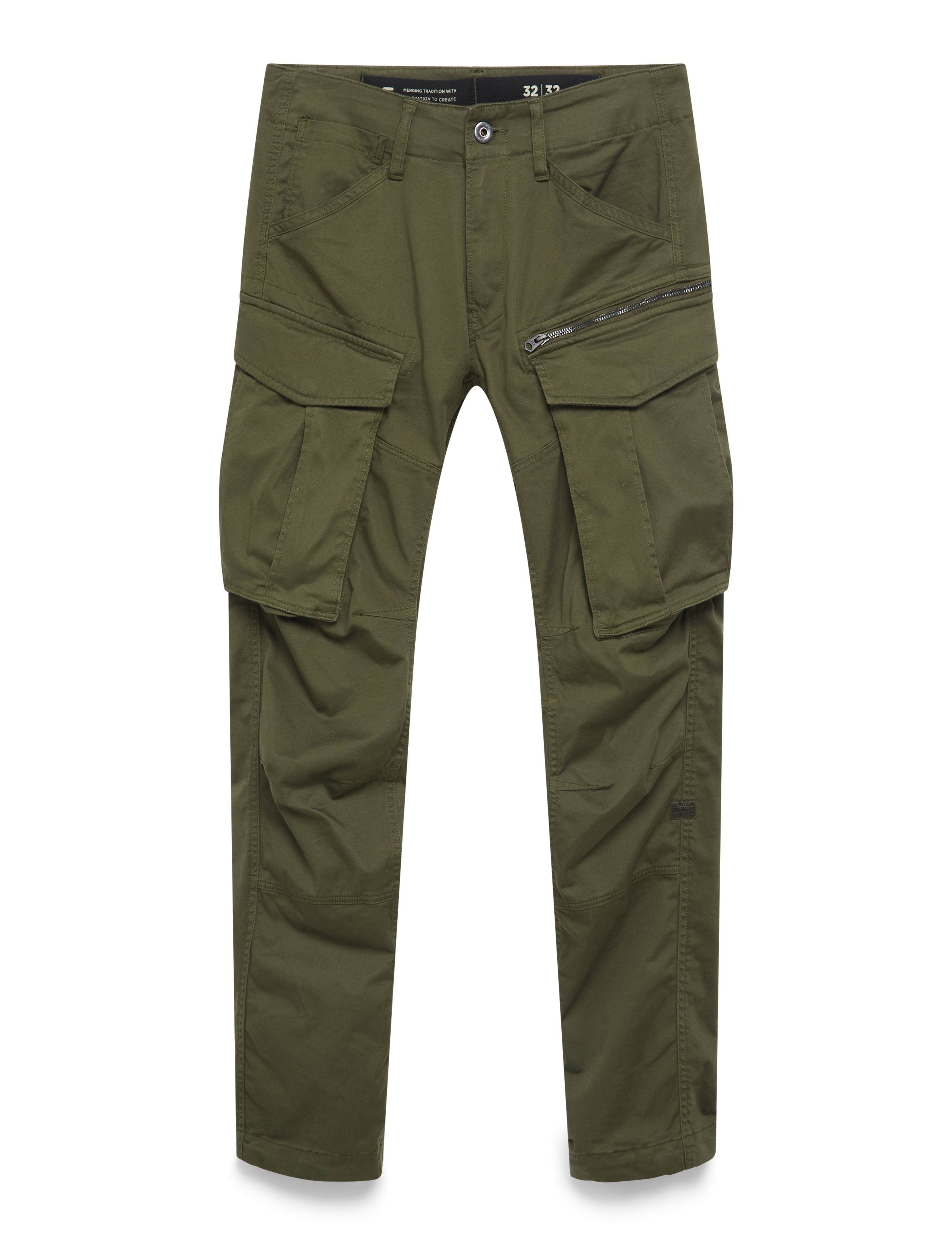 G-Star Rovic zip 3d regular tapered - G-star - DK BRONZE GREEN / green