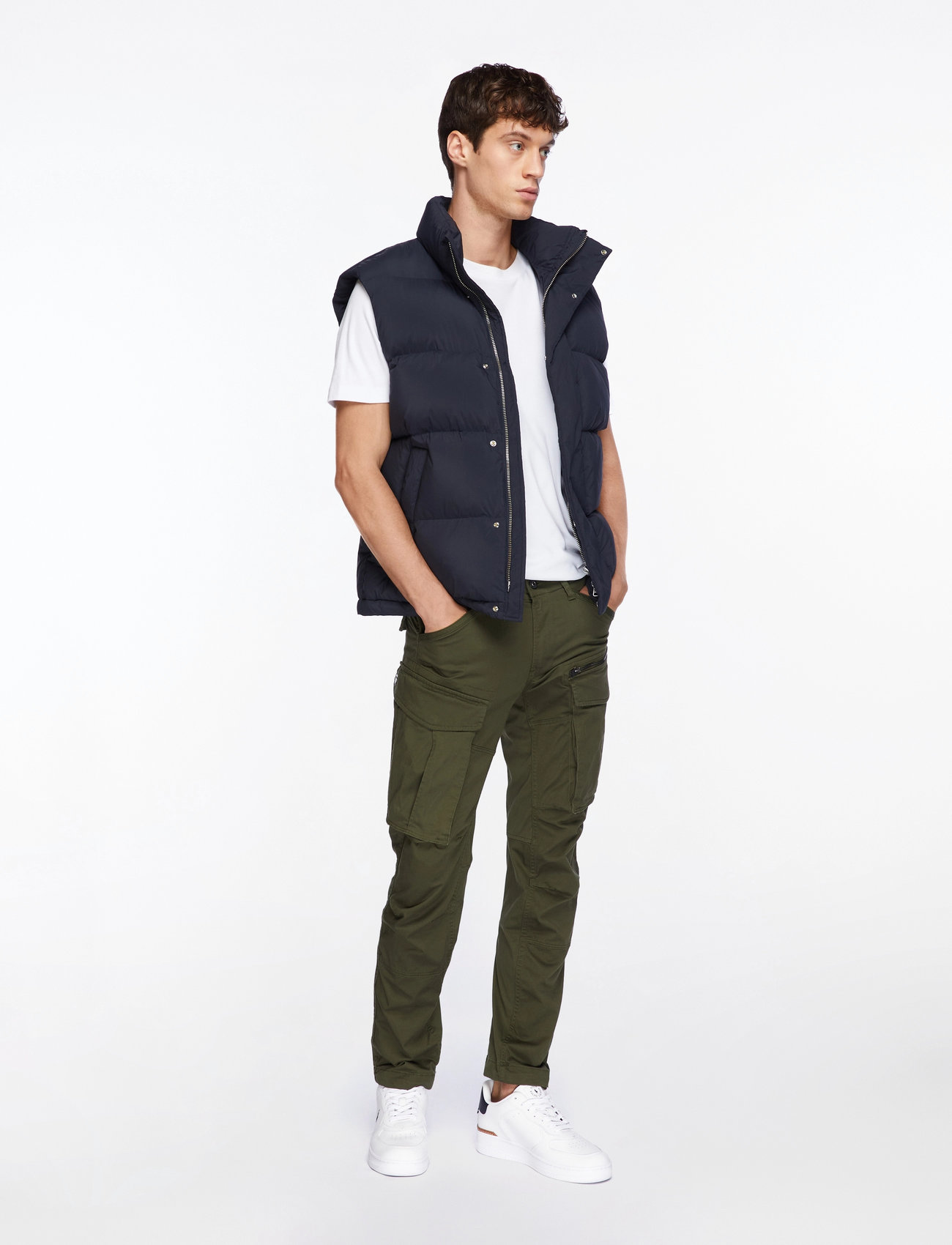 G-Star - Rovic Zip 3D Regular Tapered - cargobyxor - dk bronze green - 2