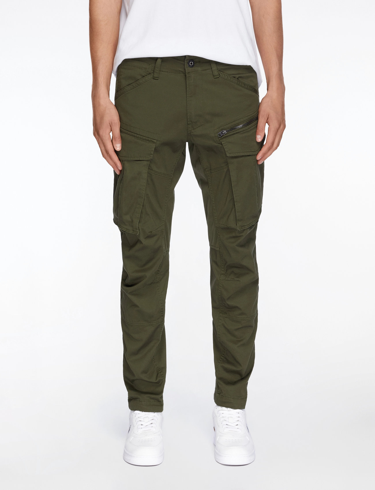 G-Star - Rovic Zip 3D Regular Tapered - cargobyxor - dk bronze green - 0