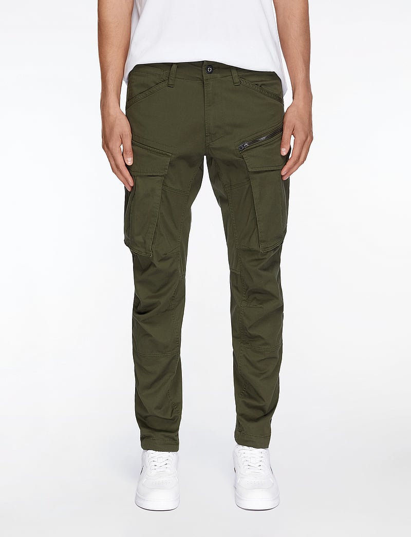 G-Star - Rovic Zip 3D Regular Tapered - cargobyxor - dk bronze green - 0