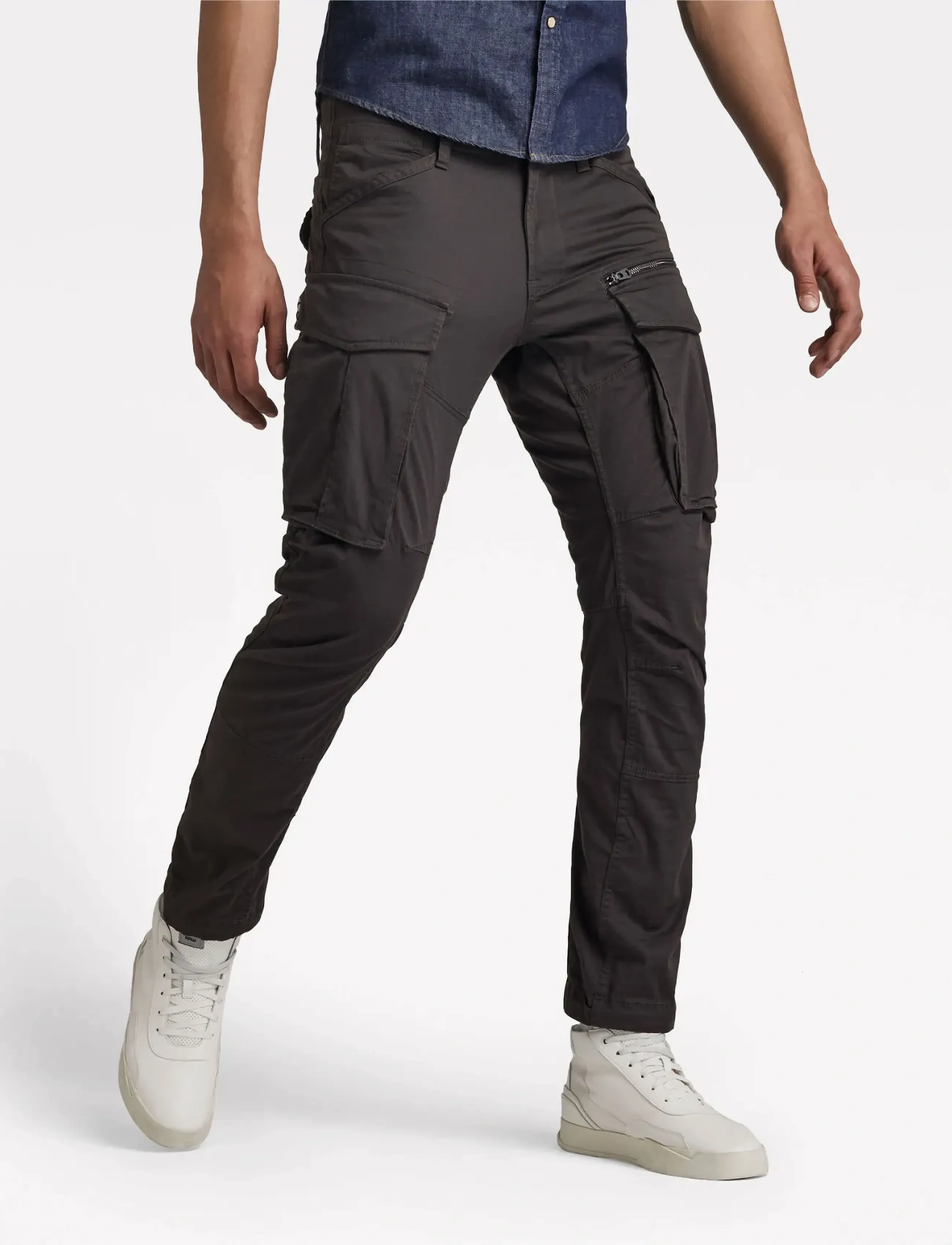 G-Star Rovic Zip 3D Regular Tapered, 33 x 34, Trousers, Braun - Cargo Pants, Männerswear