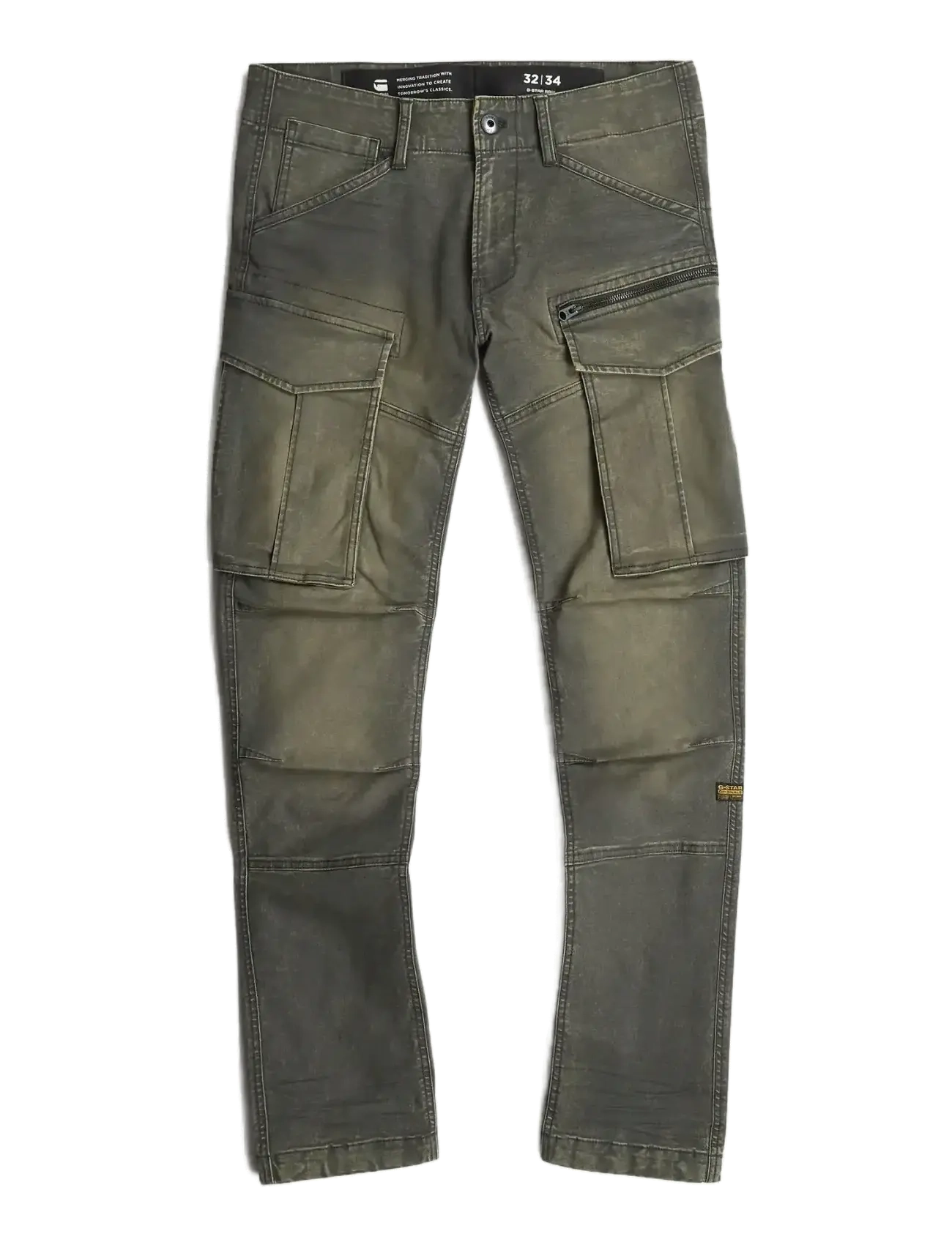 G-Star Rovic zip 3d regular tapered - G-star - VINTAGE DUST ASFALT / khaki/green